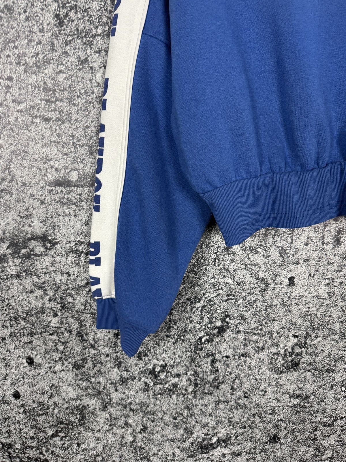 Playboy Playboy Missguided Cropped Sweatshirt Spellout Logo Blue Top Size XL / US 12-14 / IT 48-50 - 13 Thumbnail