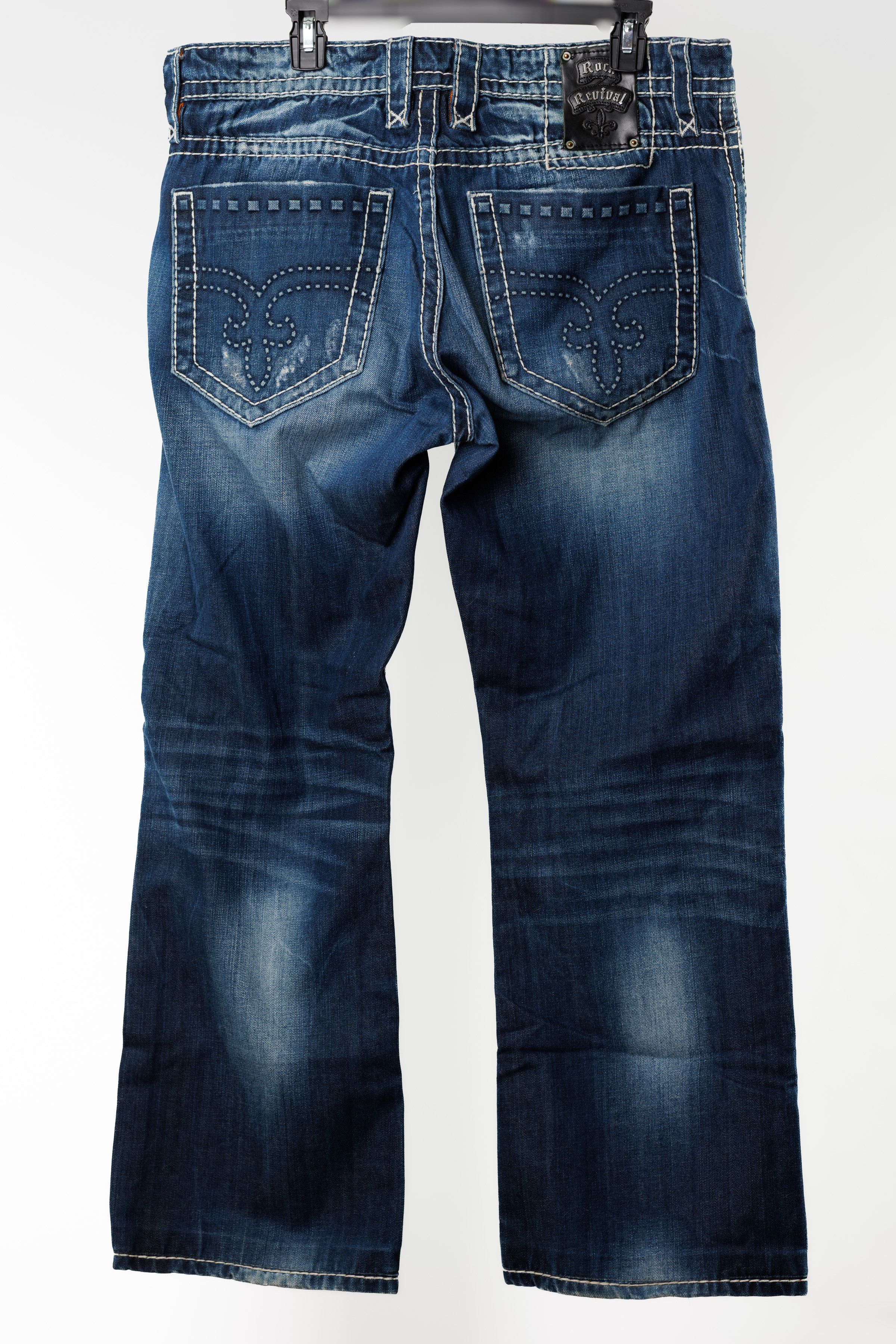 Rock Revival Rock Revival “Mason” RE8664R Straight Jeans — Men’s 36x32 Size US 36 / EU 52 - 1 Thumbnail