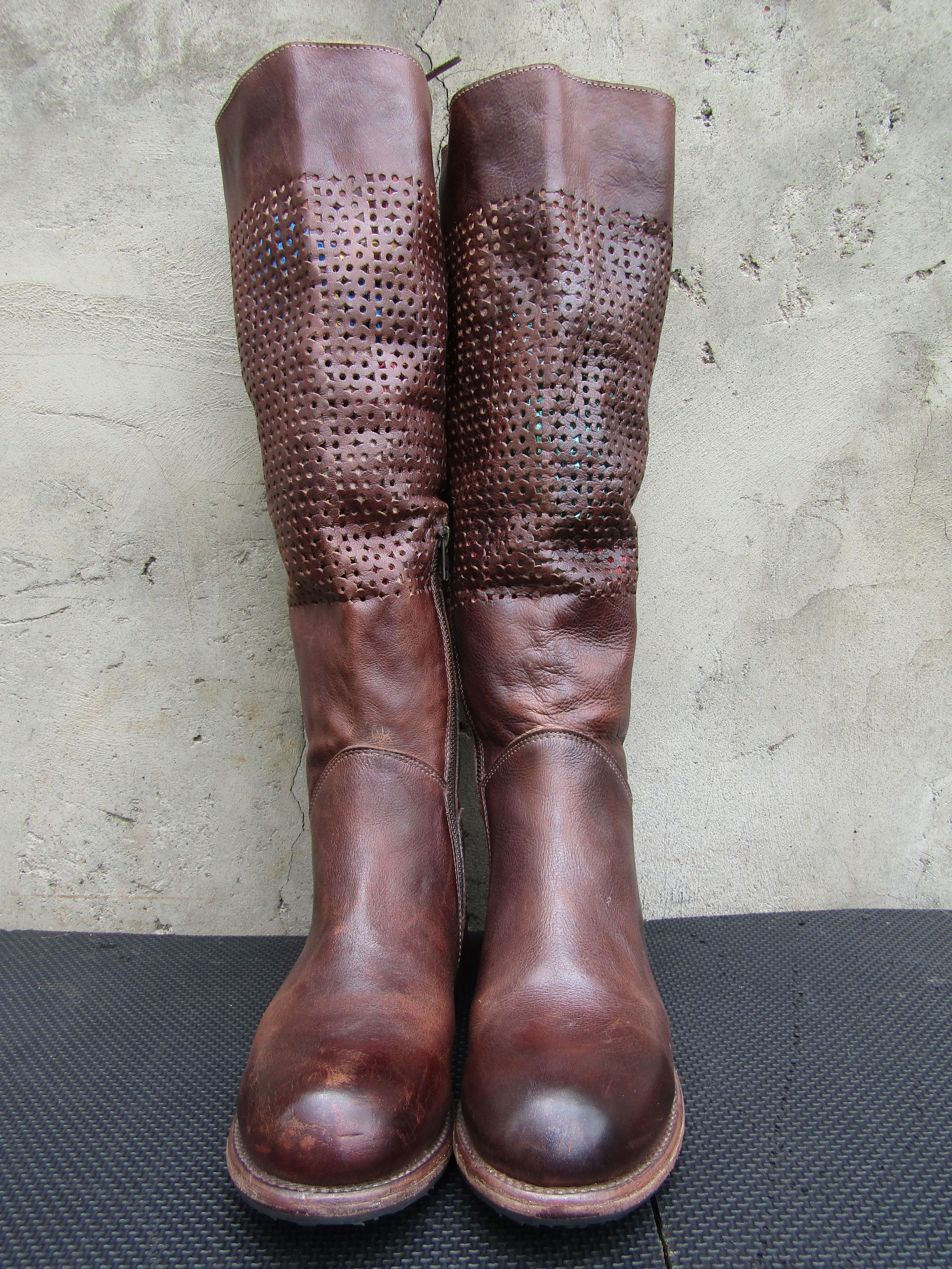 Bed Stu BED STU Cambridge Perforated Tall Leather Moto Biker Tall Size US 10 / IT 40 - 5 Thumbnail