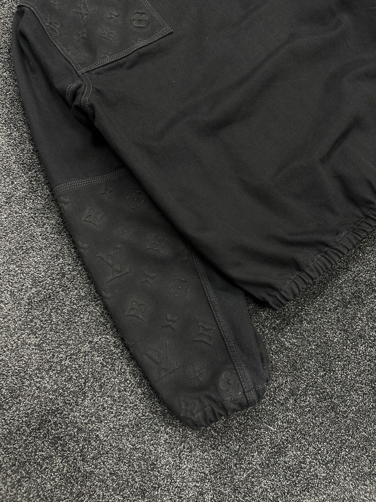 Louis Vuitton Louis Vuitton Denim Monogram Hooded Carpenter Jacket Black Size US S / EU 44-46 / 1 - 6 Thumbnail