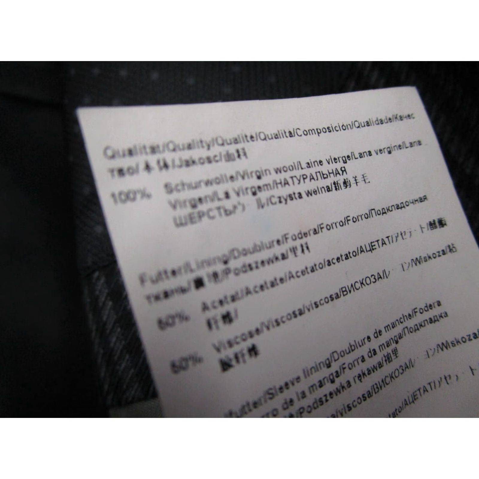 Hugo Boss HUGO BOSS Blazer Mens 42 Regular Gray Wool 2 Button Single-Breasted Notch Lapel Jacket - Made in Croatia Size 42R - 5 Thumbnail