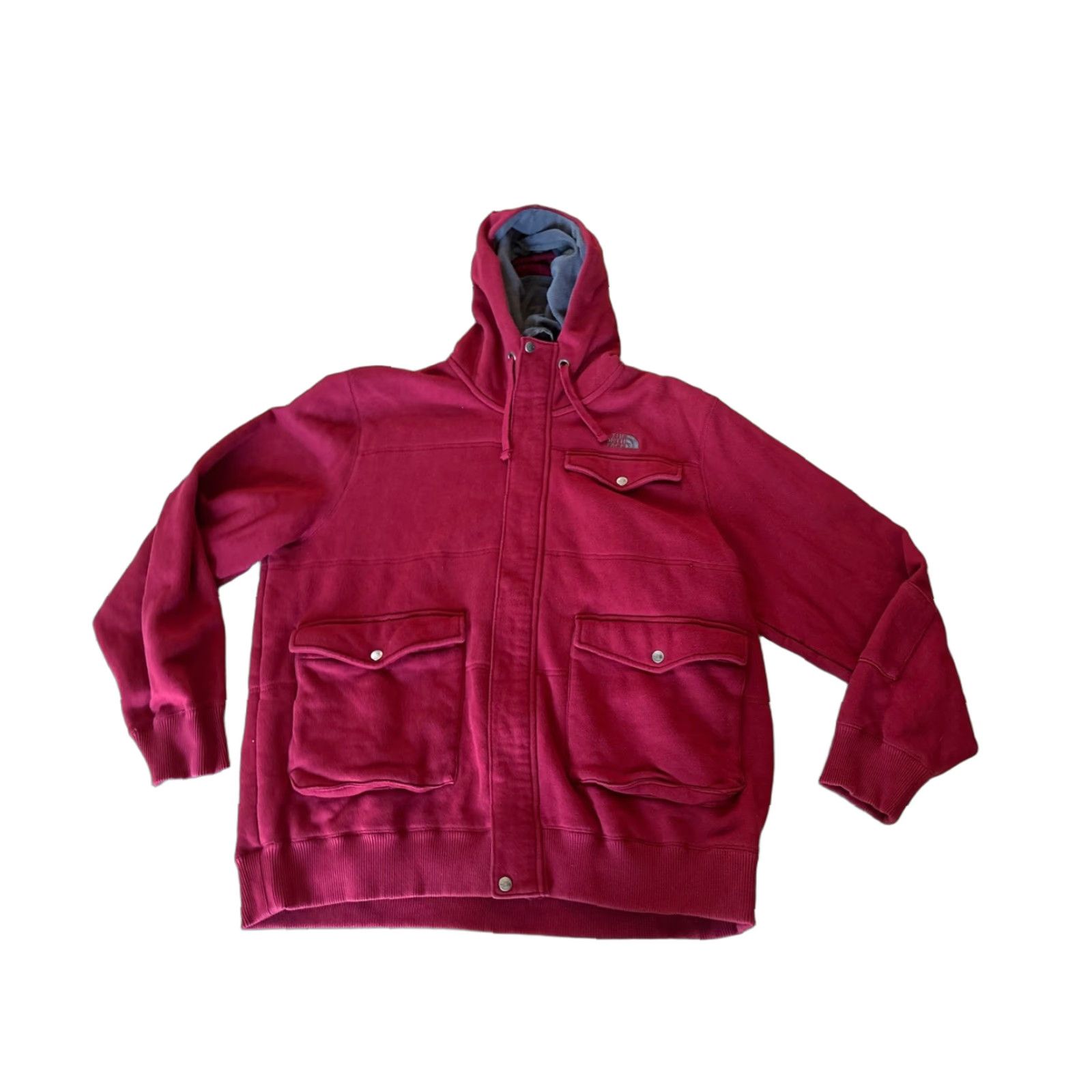The North Face The North Face Jacket Mens Sweater Fleece Hoodie Size XXL Dark Red Size US XXL / EU 58 / 5 - 1 Thumbnail