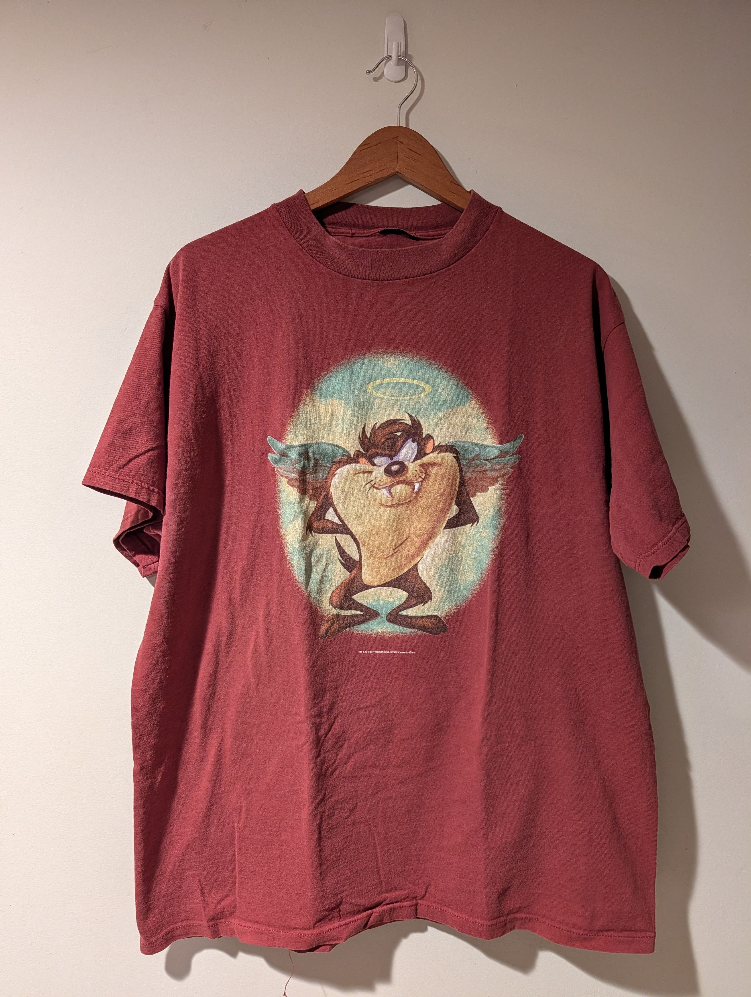 Cartoon Network VTG 1997 Taz Angel Devil T-Shirt Double Sided Warner Bros XL Size US XL / EU 56 / 4 - 1 Thumbnail