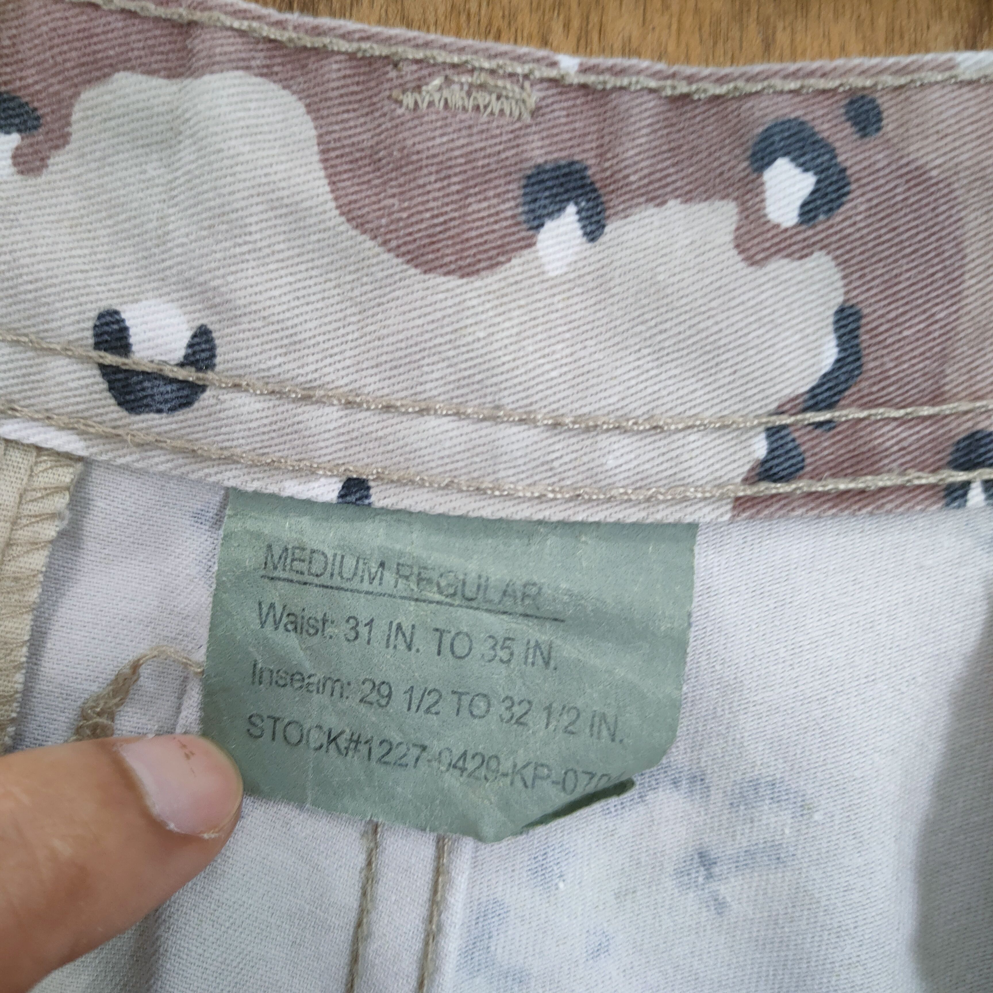 Vintage VINTAGE MILITARY CAMO FADED CARGO PANTS Size US 34 / EU 50 - 8 Thumbnail