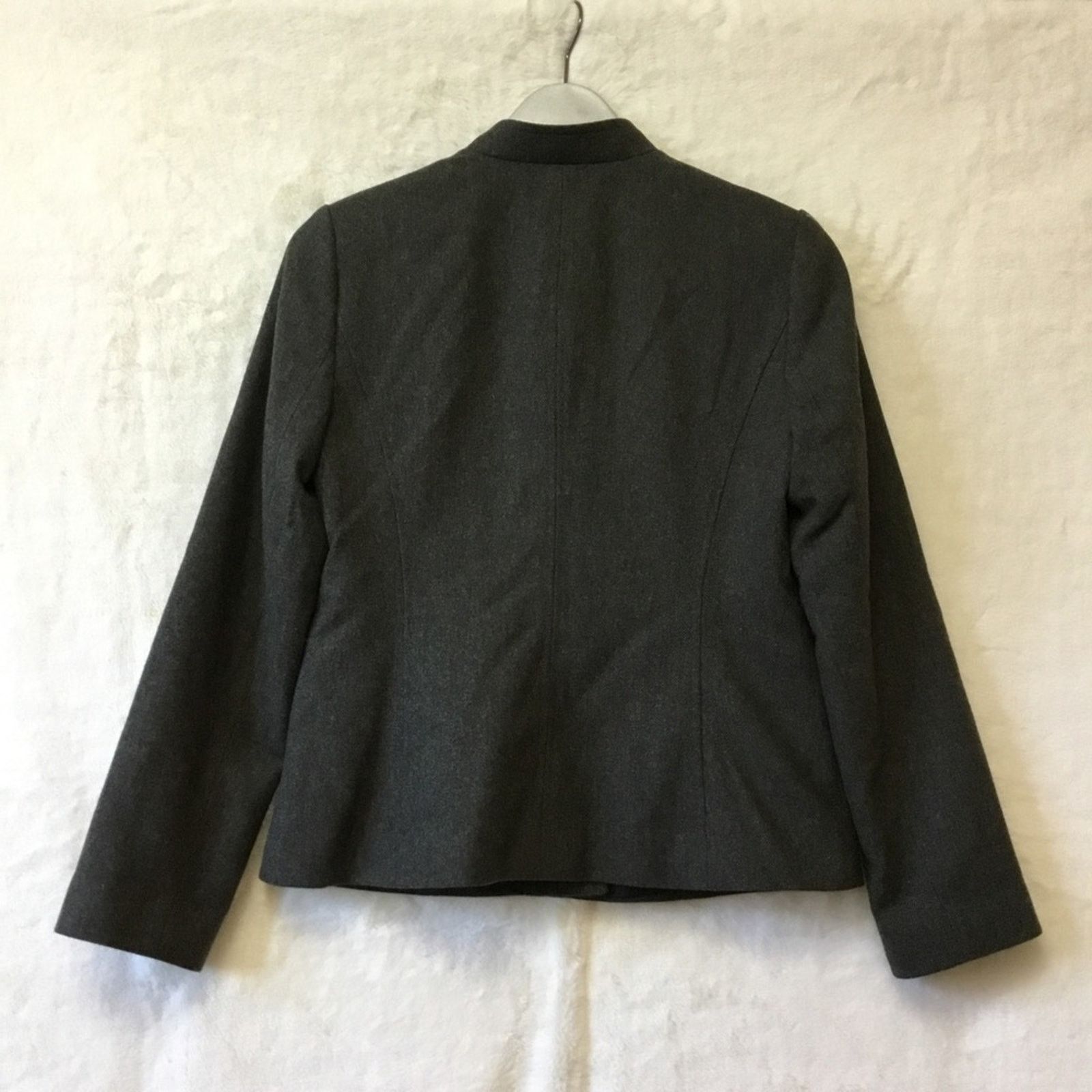 Banana Republic Banana Republic Gray Button-Up Military Jacket Size S / US 4 / IT 40 - 8 Thumbnail