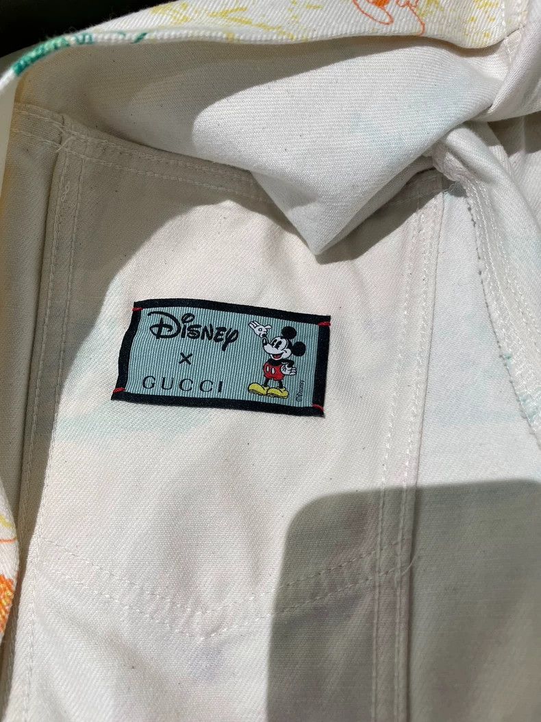 Gucci GucciCo-branded printed denim jacket 2503-Nextarrow Size US XXS / EU 40 - 4 Thumbnail