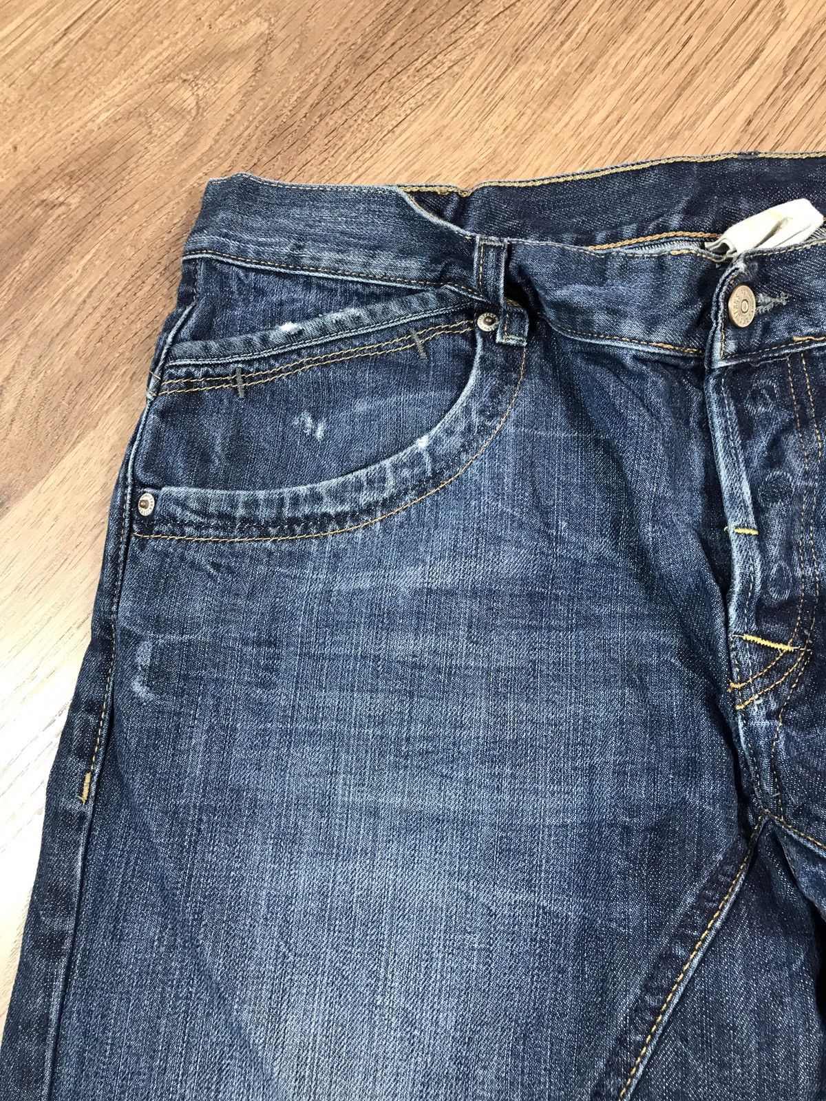 Japanese Brand Vintage Distressed Denim Pants Jeans Size US 36 / EU 52 - 7 Thumbnail