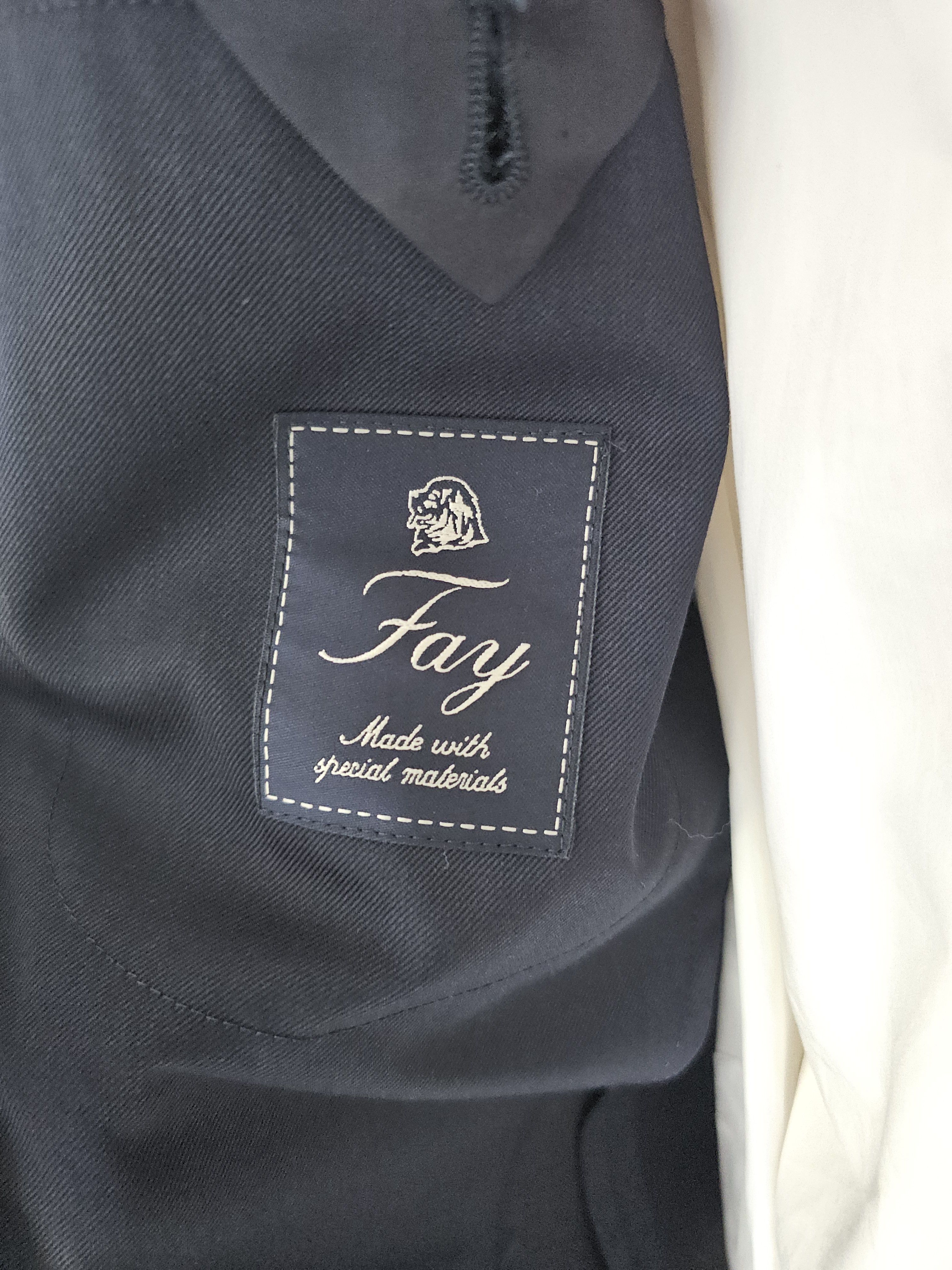 Fay NWT Fay Wool Blazer Unlined Size 52 Navy Size 42R - 8 Thumbnail