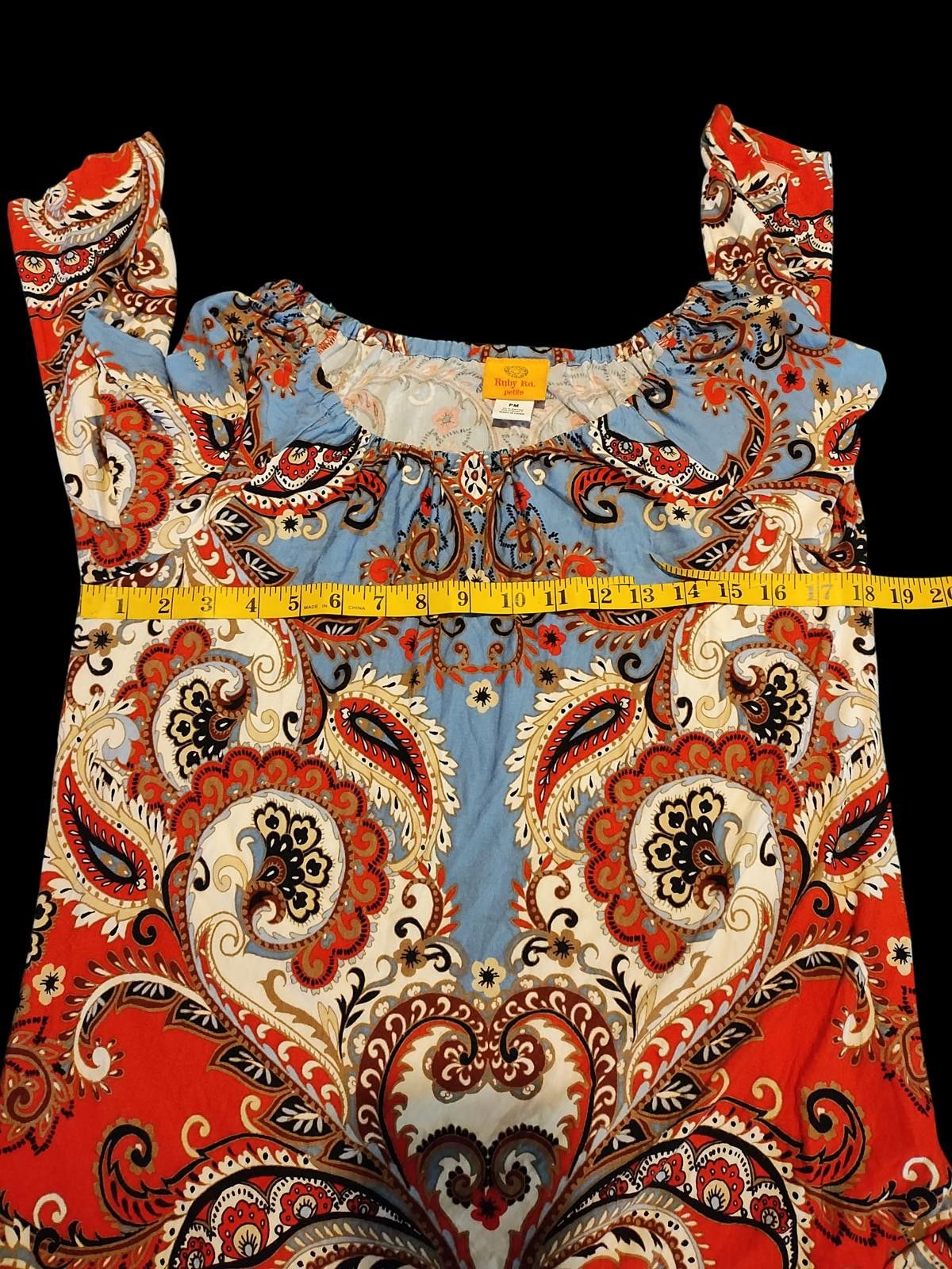 Other Ruby Rd. Women's Paisley Print 3/4 Sleeve Blouse Size M / US 6-8 / IT 42-44 - 8 Thumbnail