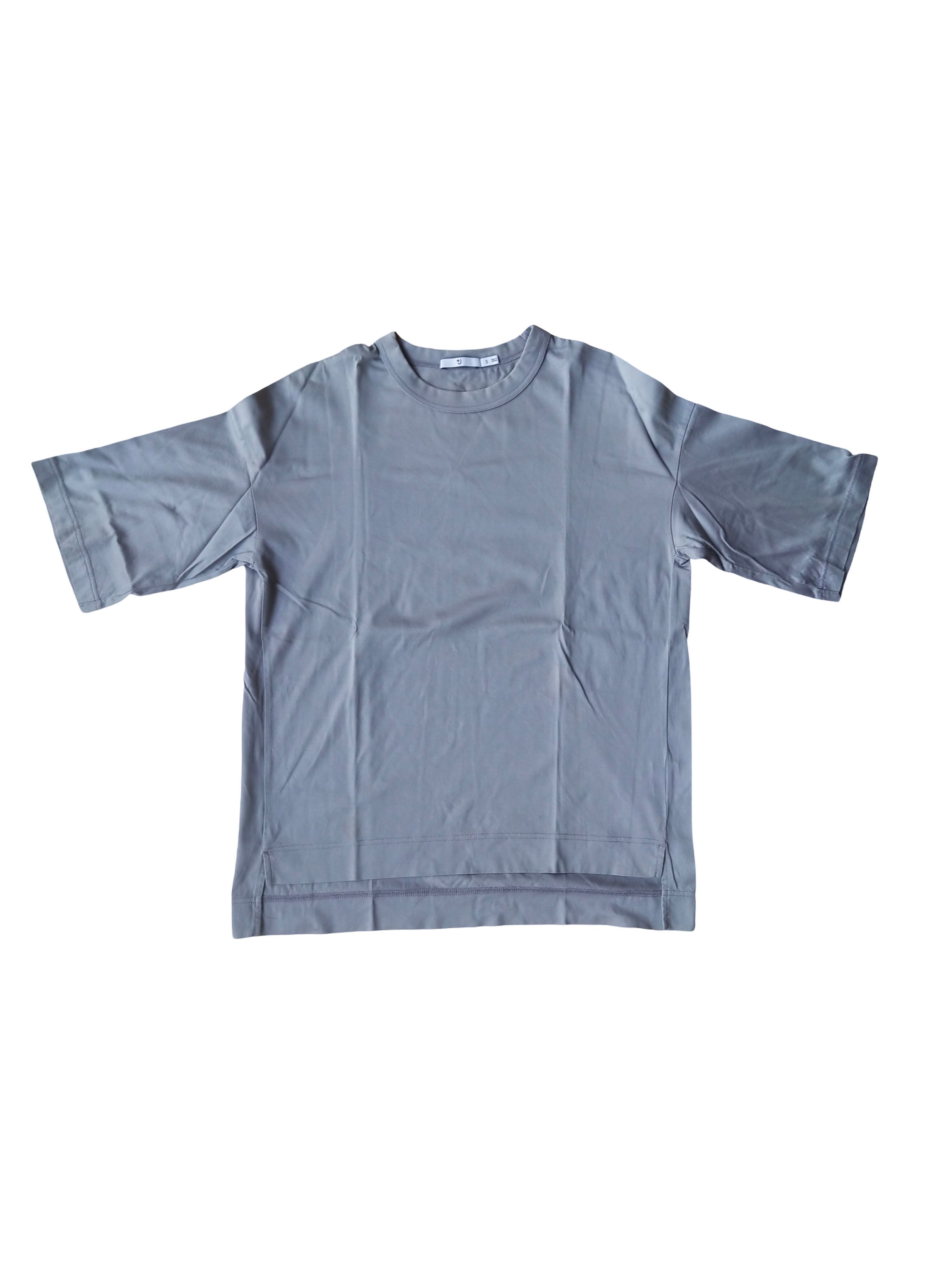 Jil Sander × Uniqlo Uniqlo +J Jil Sander Oversized Crew Neck T Shirt Grey Size US S / EU 44-46 / 1 - 1 Thumbnail