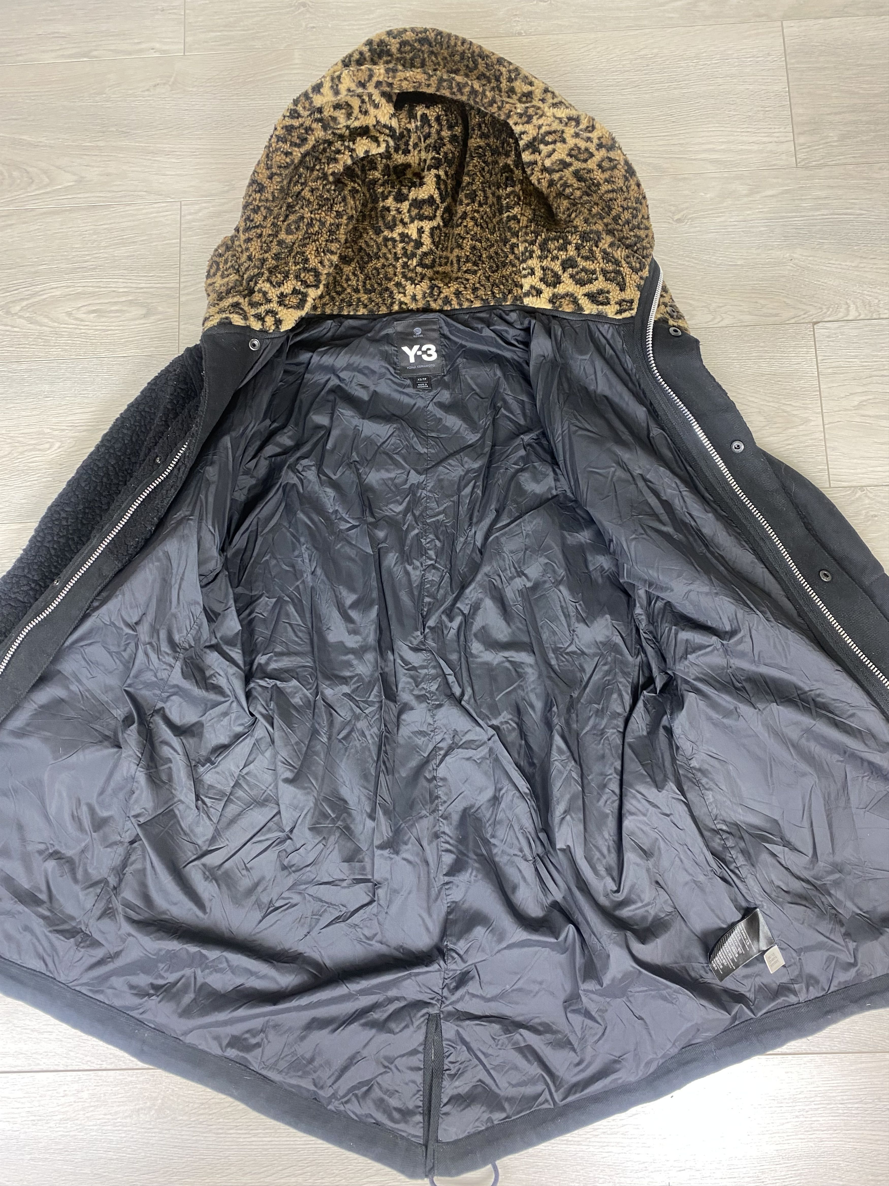 Y-3 × Yohji Yamamoto Yohji Yamamoto Y-3 FishTail Leopard Parka Jacket Size XS / US 0-2 / IT 36-38 - 6 Thumbnail