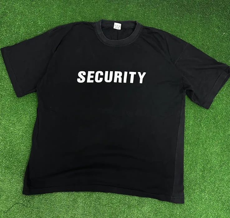 Vintage Vintage 90 s Security T Shirt Humor Style Vetements Japan