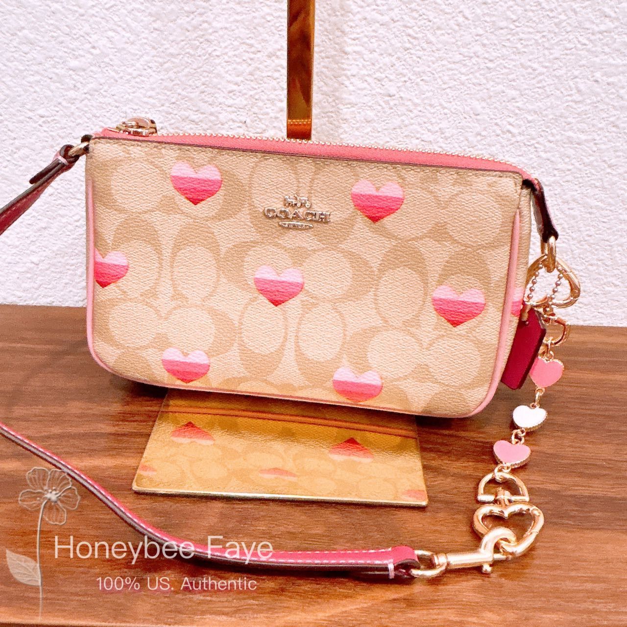 Coach CA796 Nolita 19 In Signature Canvas With Stripe Heart +chain Size ONE SIZE - 5 Thumbnail