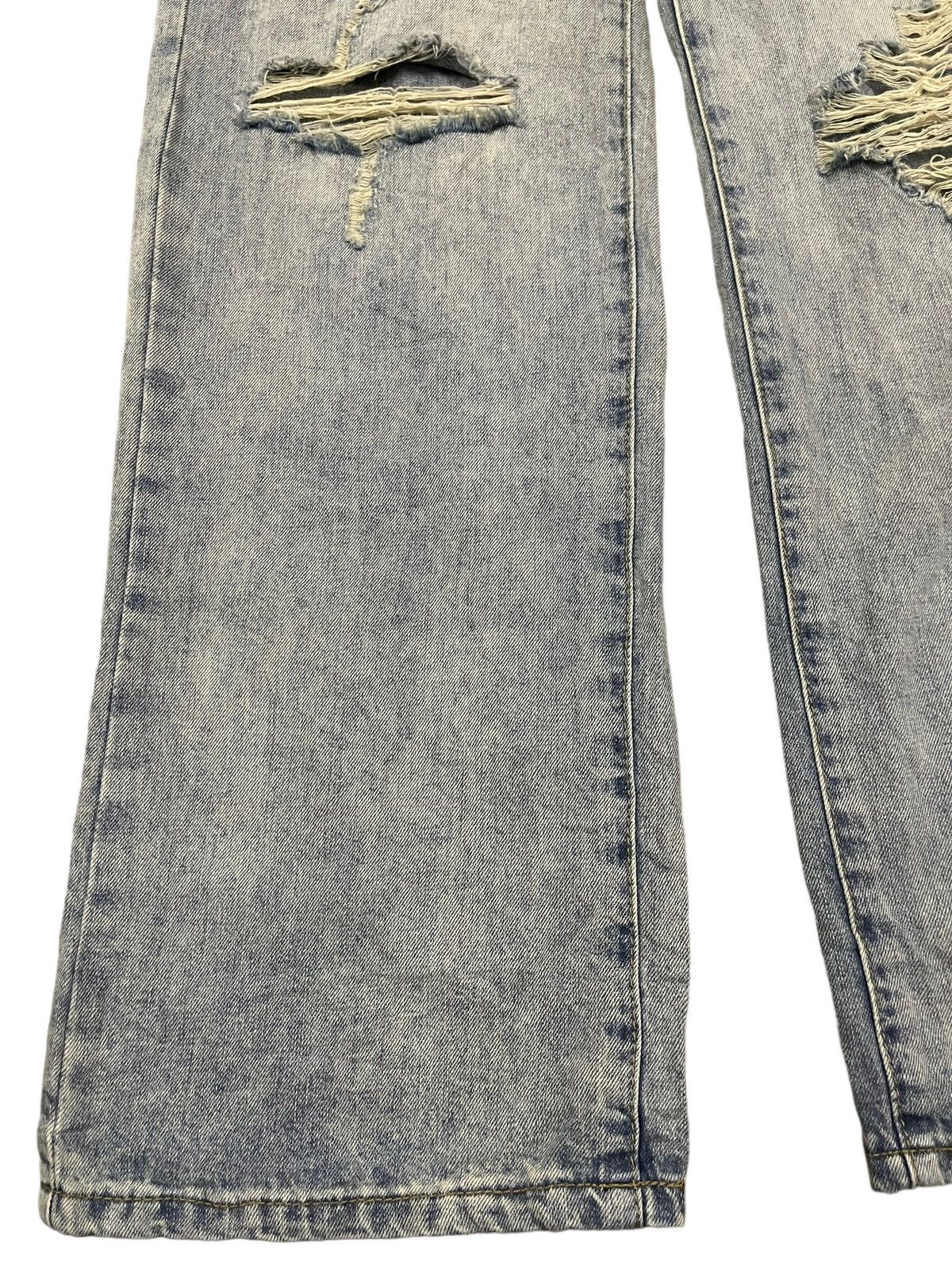 14th Addiction Vintage Japanese Brand Blue Wash Distressed Baggy Jeans Size 26" / US 2 / IT 38 - 5 Thumbnail