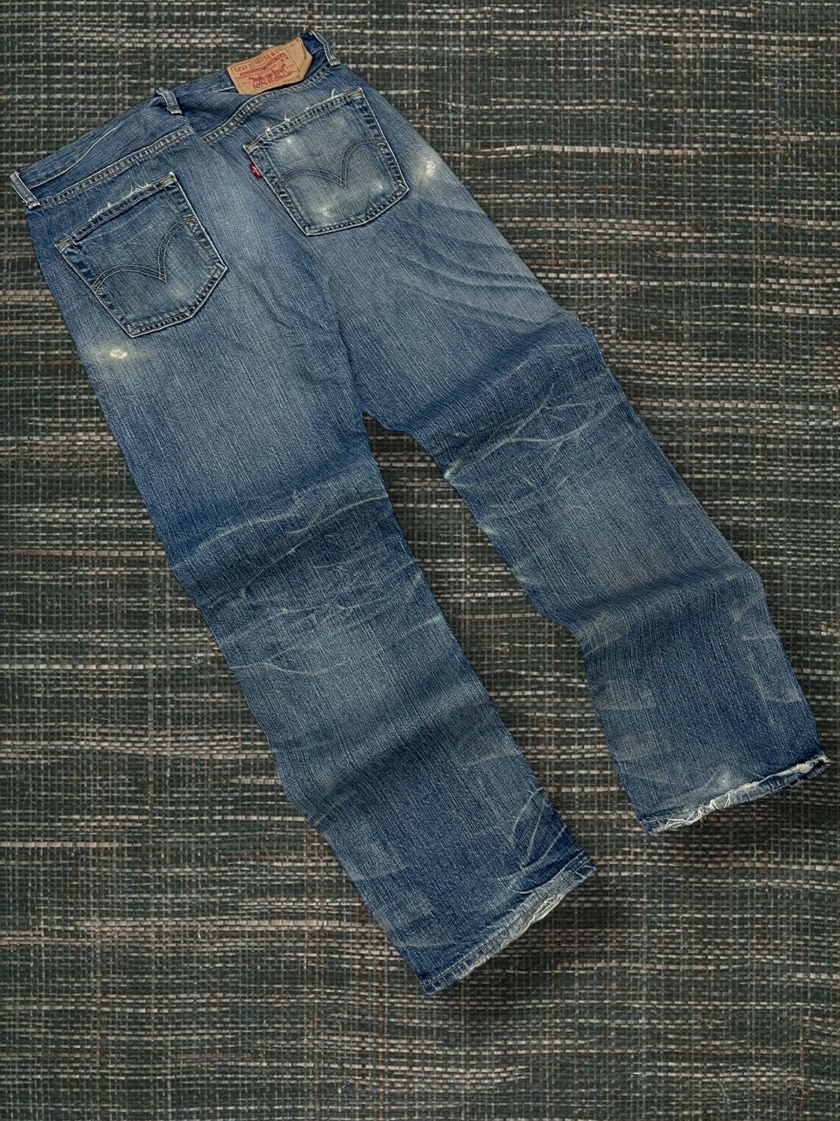 Levi's Vintage Clothing Vintage OG 1990s Designer Levis 501 Distressed Denim Size US 30 / EU 46 - 7 Thumbnail