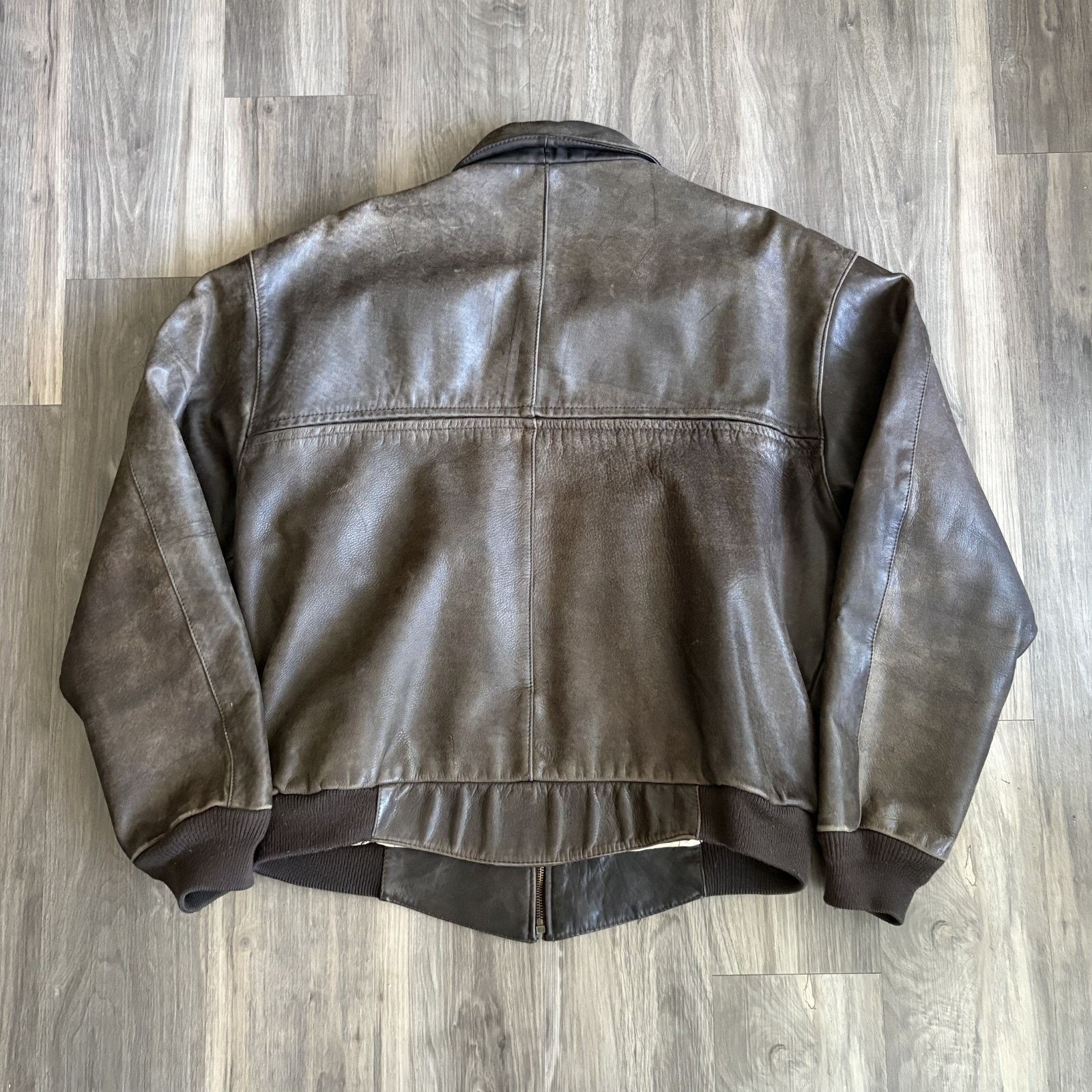 Hein Gericke × Vintage Vintage 1980s Hein Gericke Leather Bomber Jacket Size L Size US L / EU 52-54 / 3 - 16 Thumbnail