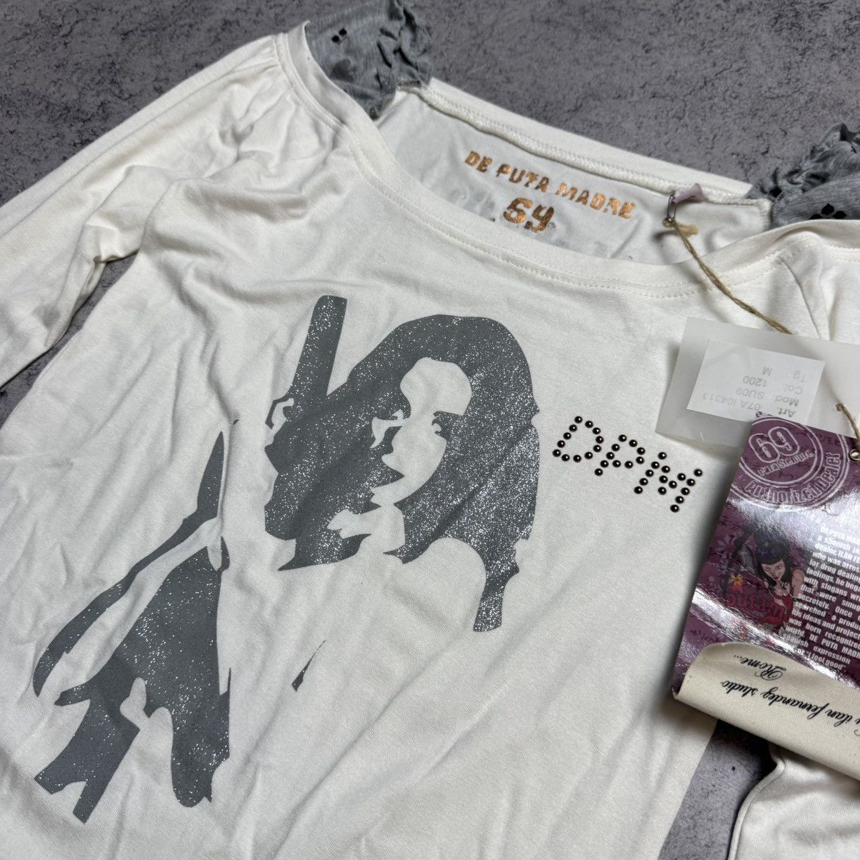 Other NEW De Puta Madre Y2K RARE Long sleeve T Shirt Size M / US 6-8 / IT 42-44 - 5 Thumbnail