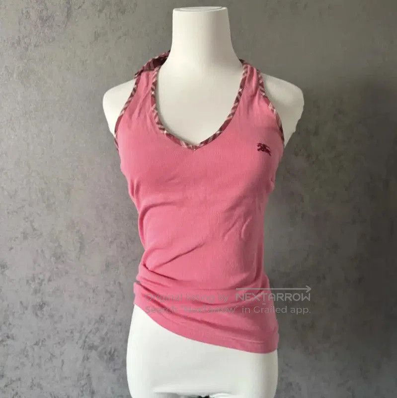 MR & MRS ITALY Burberry Pink Sleeveless Cotton Long T-Shirt. Size M / US 6-8 / IT 42-44 - 6 Thumbnail