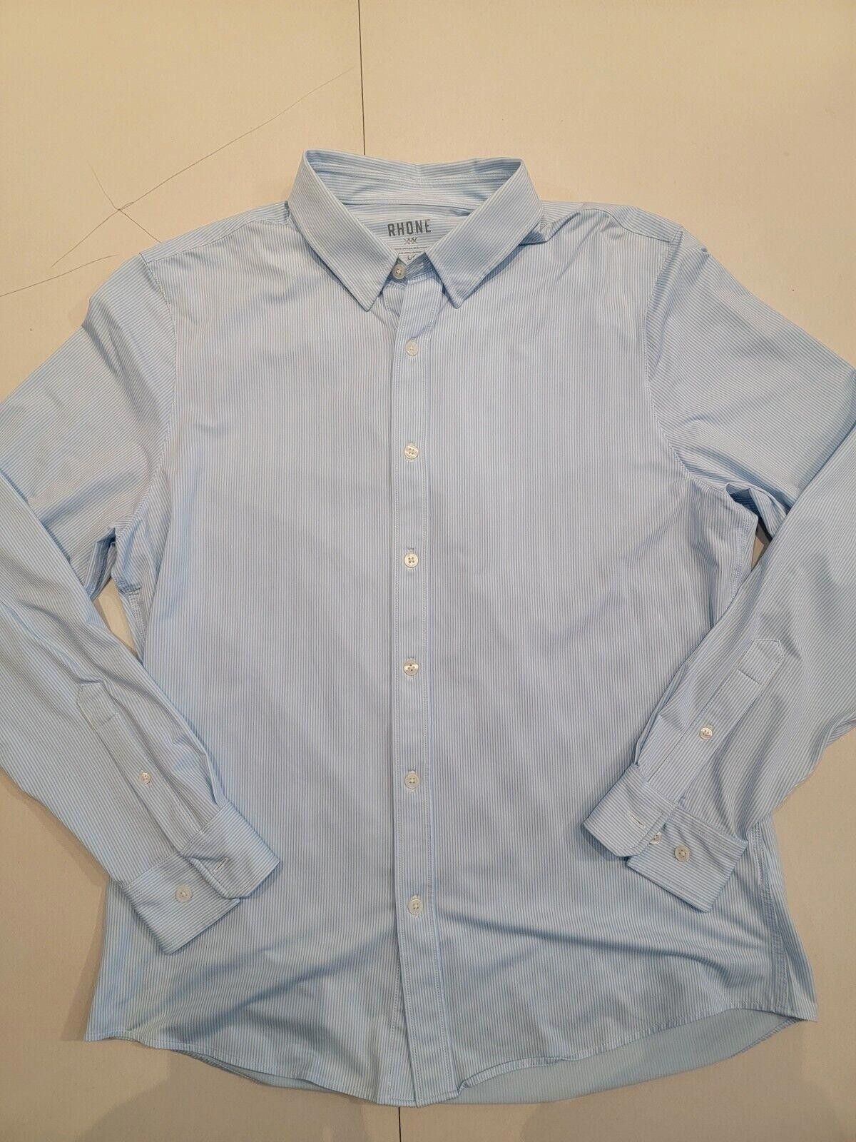 Rhone Rhone Button Up Long Sleeve Blue Dress Shirt Size Large Size US L / EU 52-54 / 3 - 1 Thumbnail