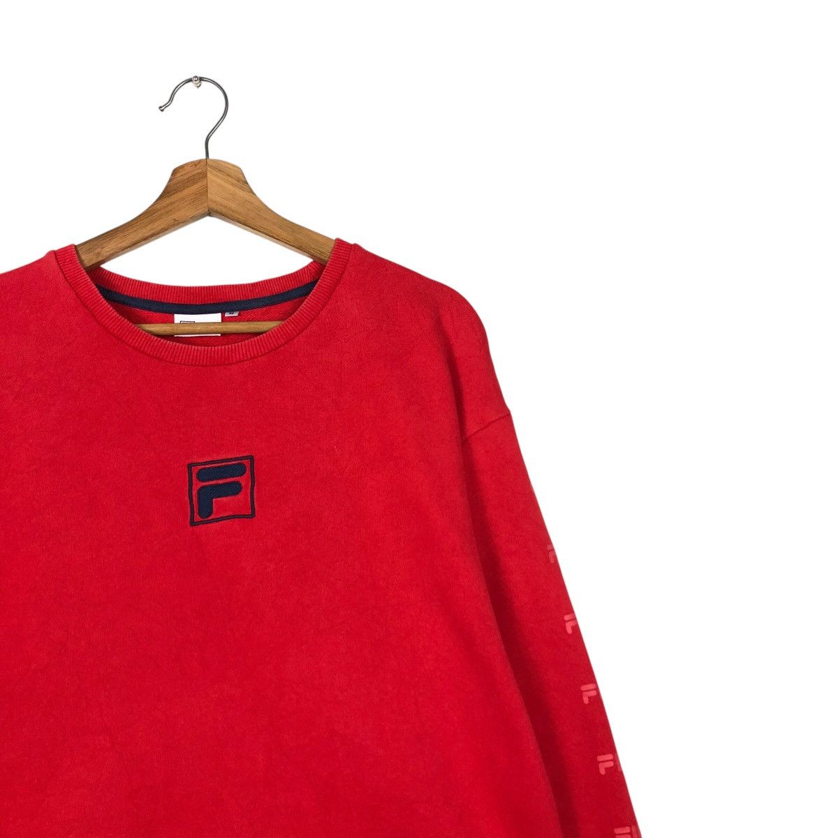 Japanese Brand 📌Vintage Sweatshirt Fila Centre Logo Big Logo Size US M / EU 48-50 / 2 - 7 Thumbnail