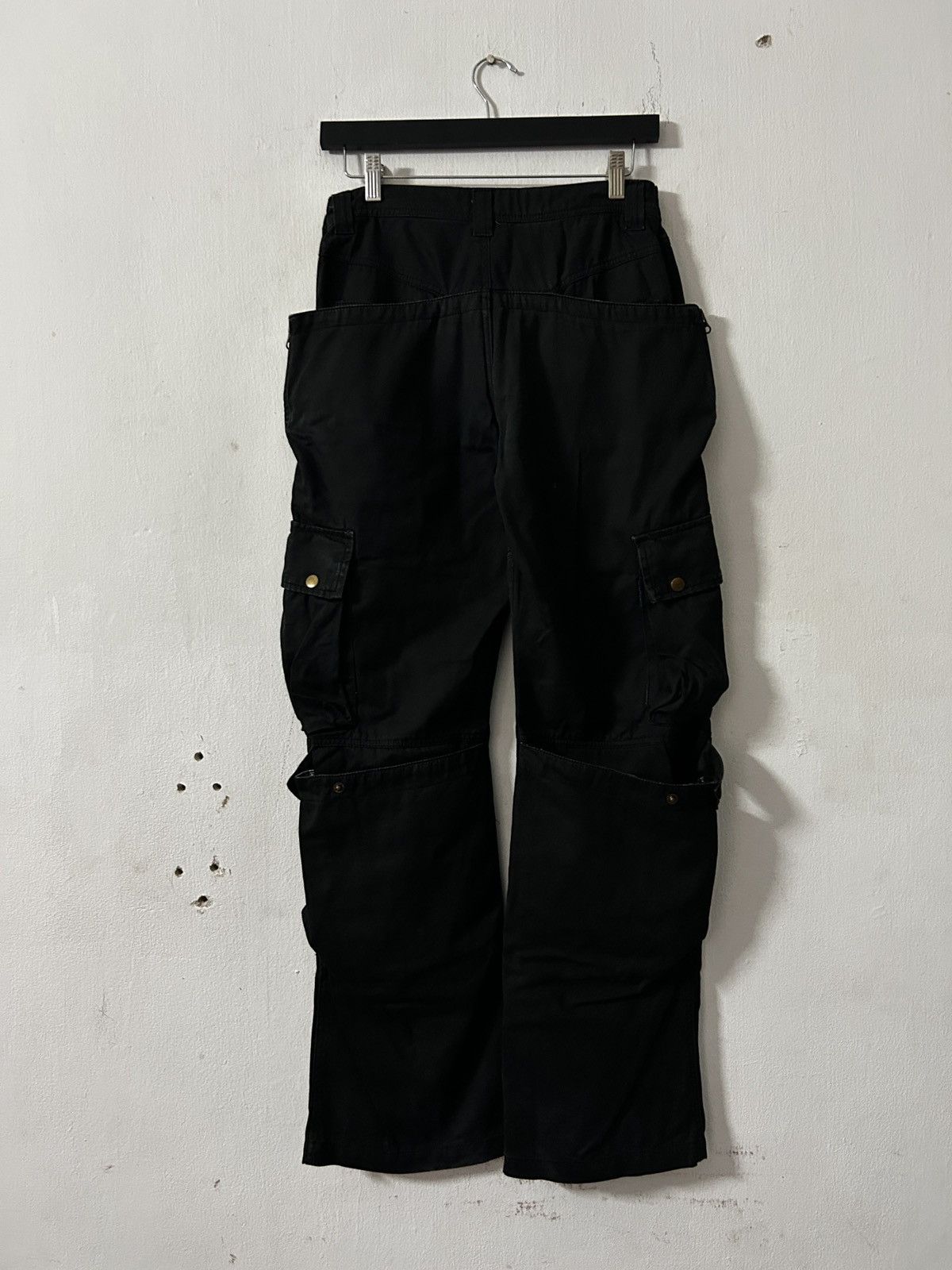 If Six Was Nine 2000’s Japanese Brand Rain black bondage lgb cargo pants Size US 28 / EU 44 - 4 Thumbnail