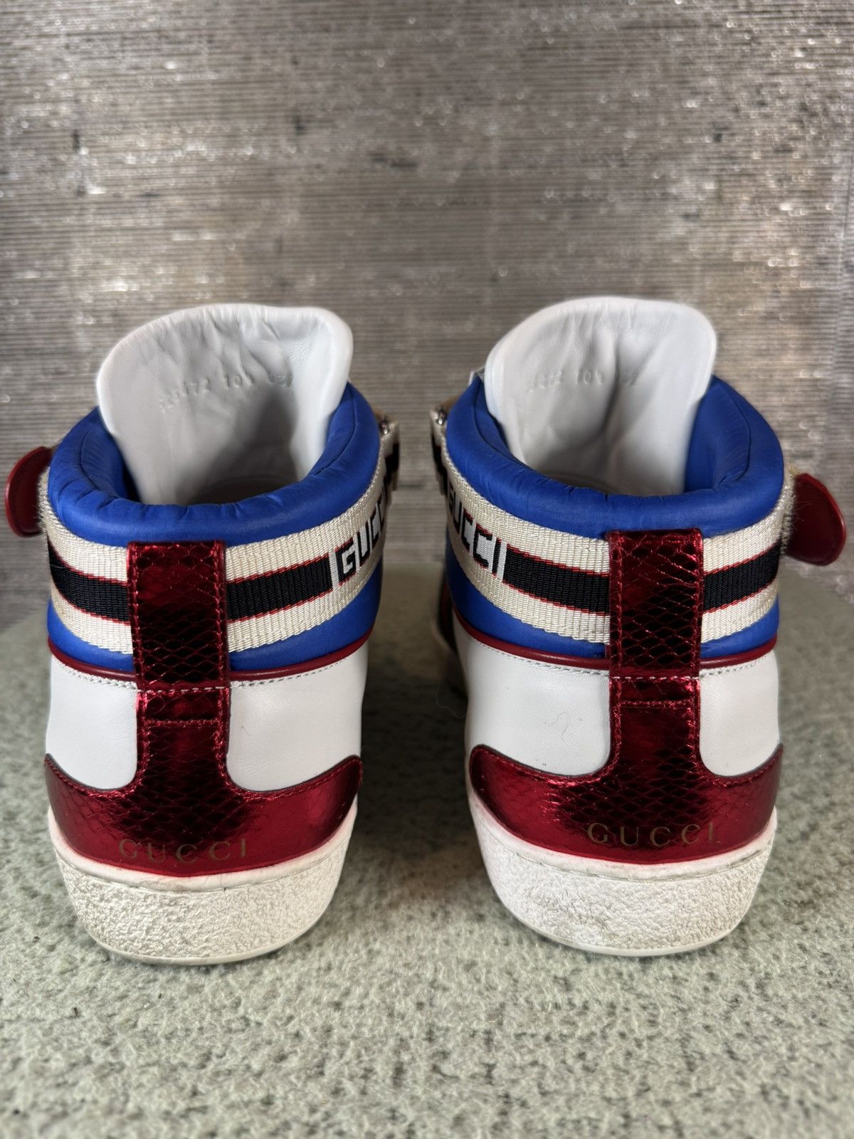Gucci Gucci Web Accent Leather Sneaker Size US 10.5 / EU 43-44 - 4 Thumbnail