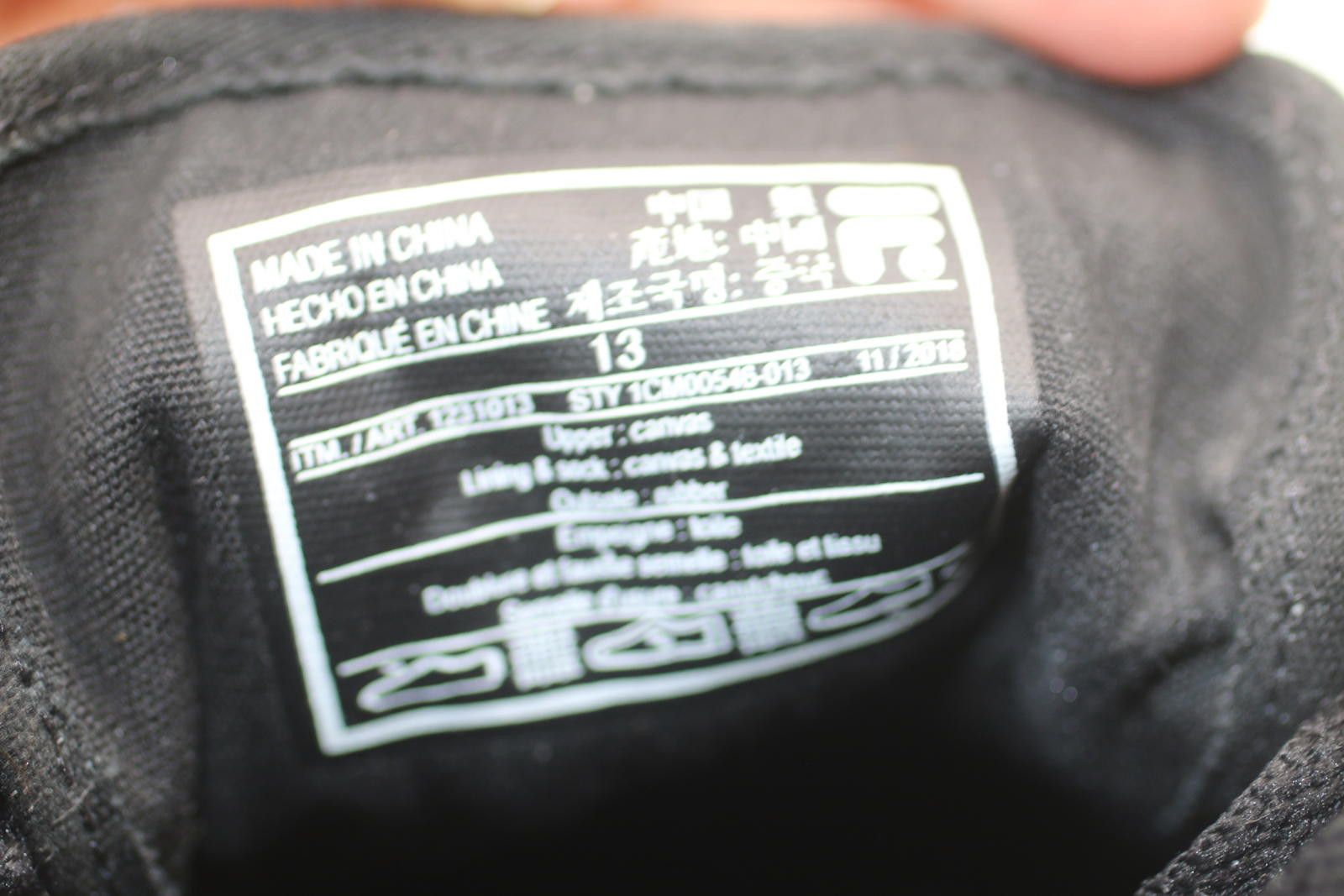 Fila FILA Black Canvas Sneakers Men’s Size 13 Coolmax Skate Shoes Size US 13 / EU 46 - 10 Thumbnail