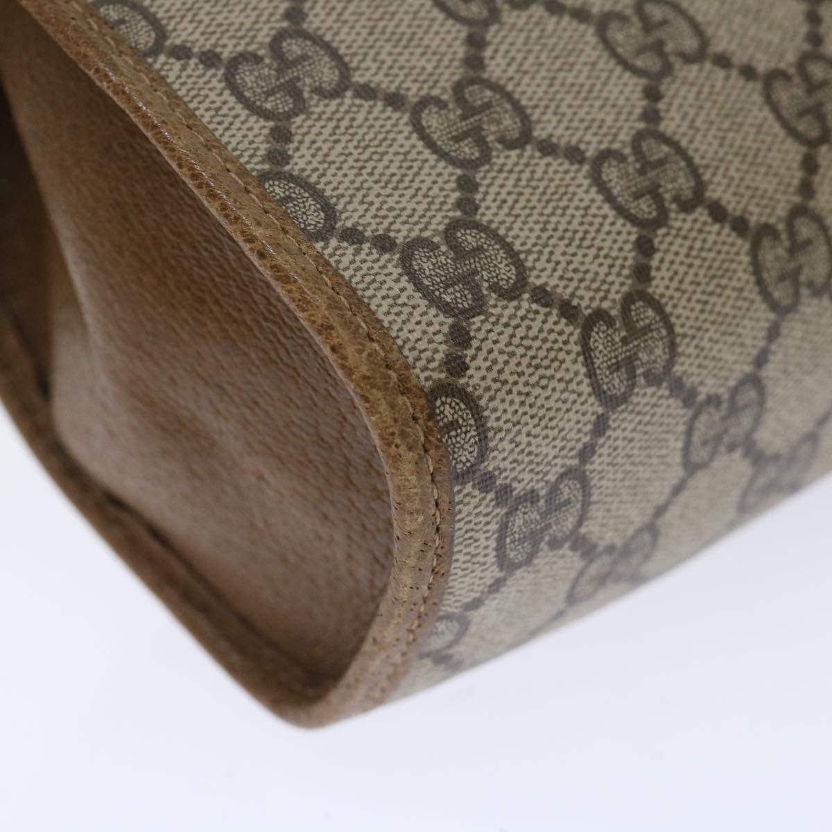 Gucci GUCCI GG Supreme Web Sherry Line Clutch Bag Beige Green 89 Size ONE SIZE - 15 Thumbnail