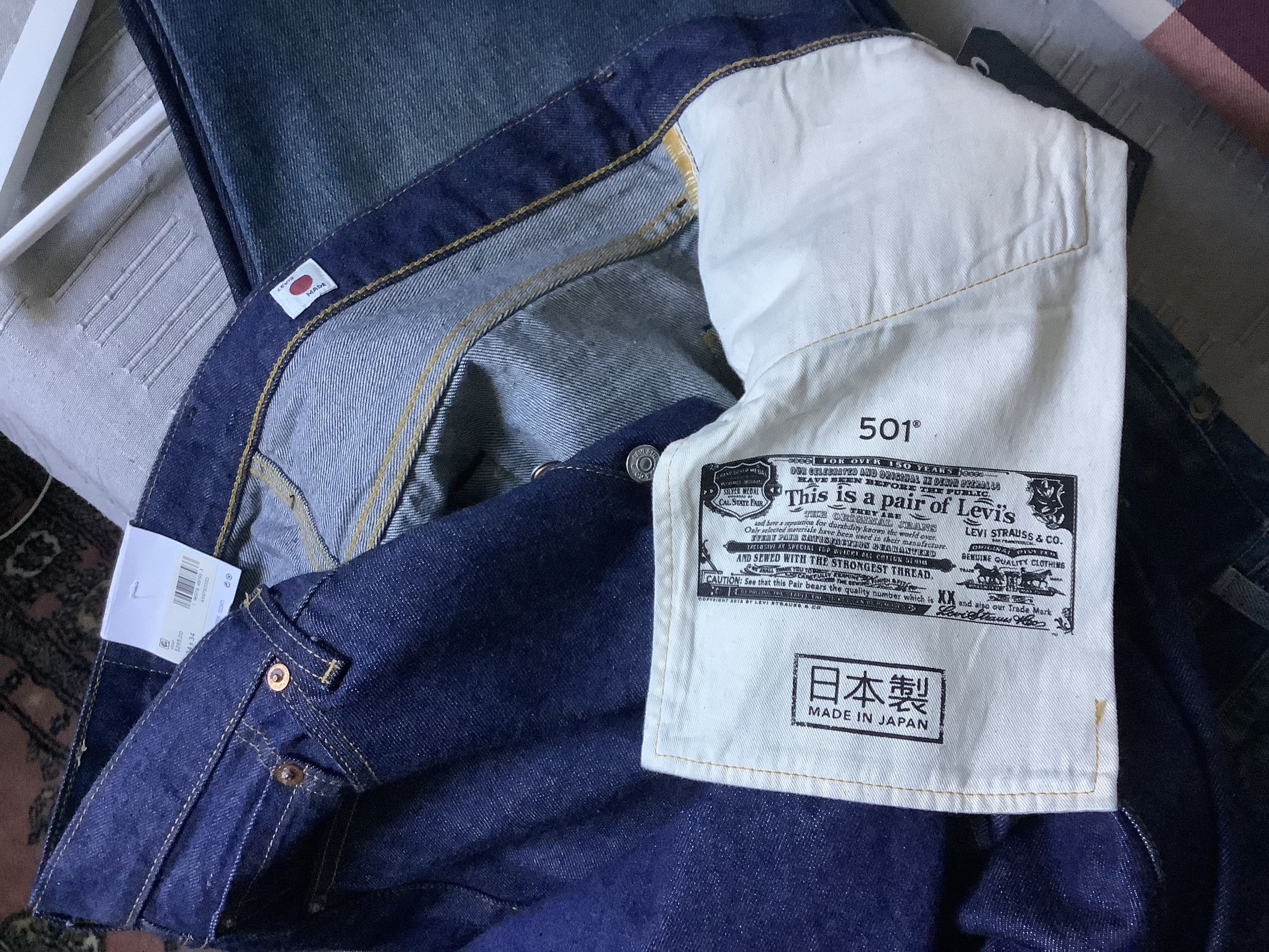 Levi's Levis Blue Label - Made in Japan - 501 Size US 34 / EU 50 - 6 Thumbnail