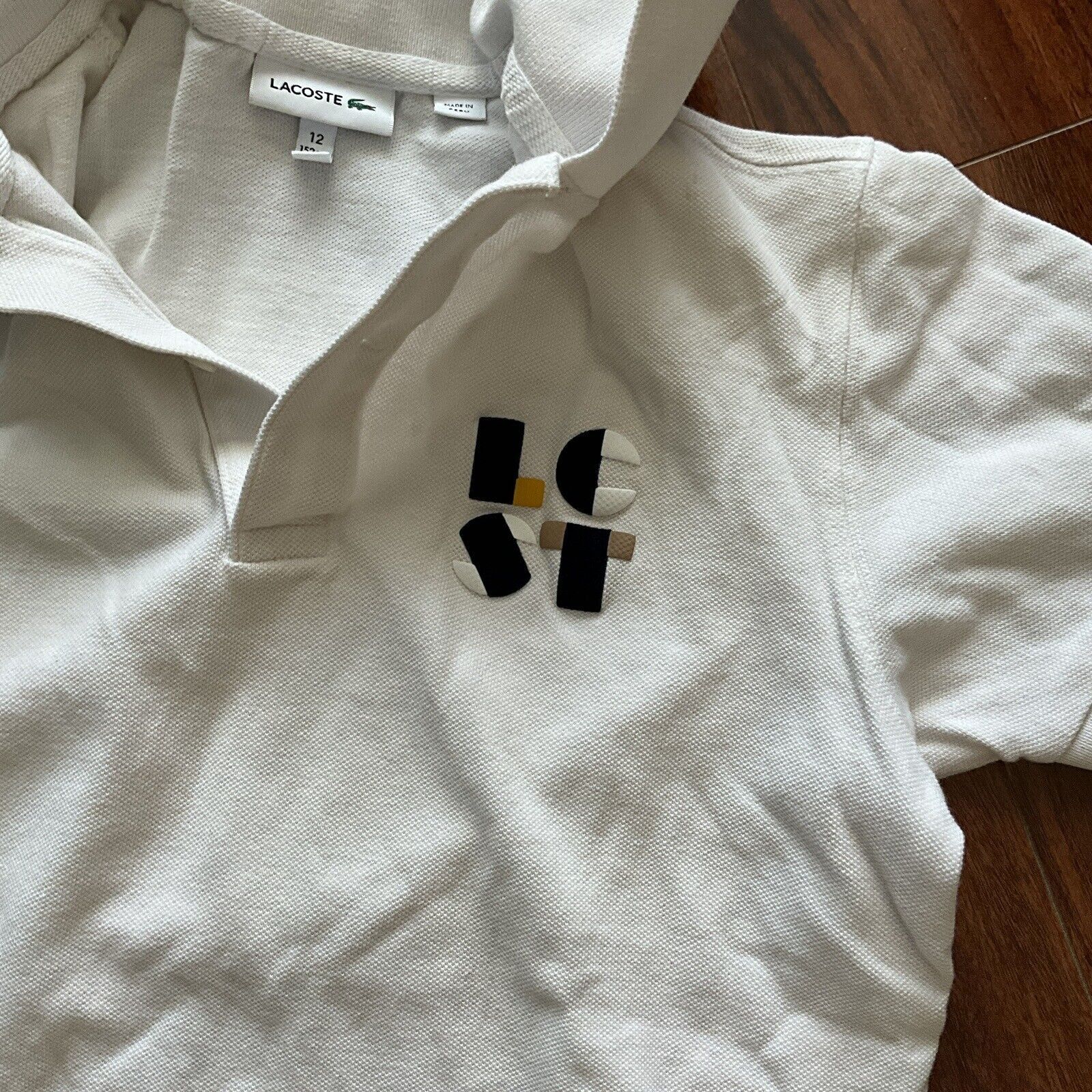 Lacoste LACOSTE Kids Boys White Short Sleeve Polo Size 12 152cm Size US S / EU 44-46 / 1 - 2 Thumbnail