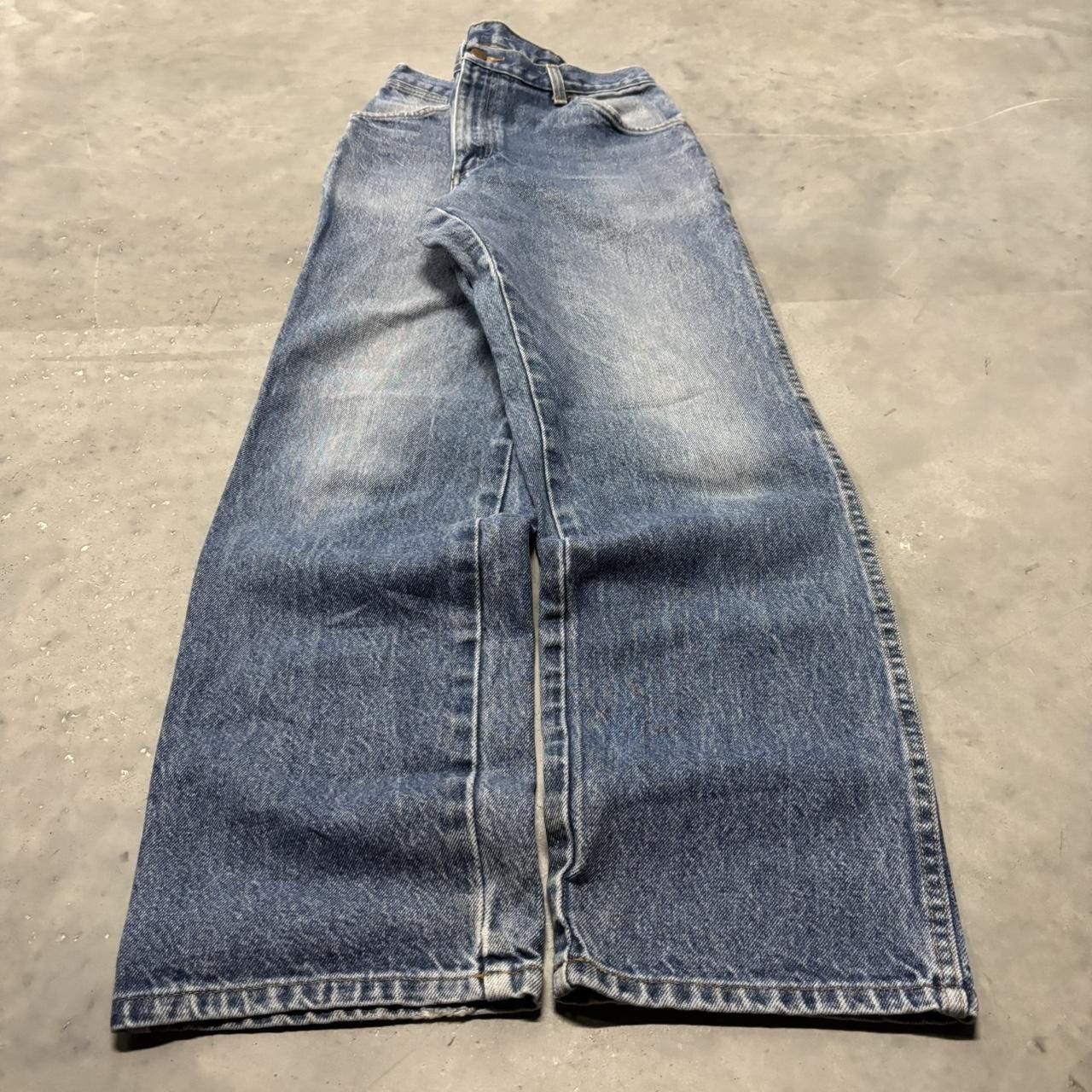 Japanese Brand × Vintage Crazy Vintage Y2K/2000s Faded Medium Wash Essential Denim Jeans! Size US 32 / EU 48 - 3 Thumbnail