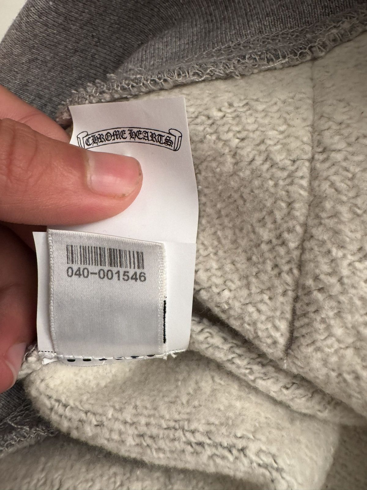 Chrome Hearts Chrome Hearts Paper Jam Cross Hoodie 'Heather Grey' Size US S / EU 44-46 / 1 - 8 Thumbnail