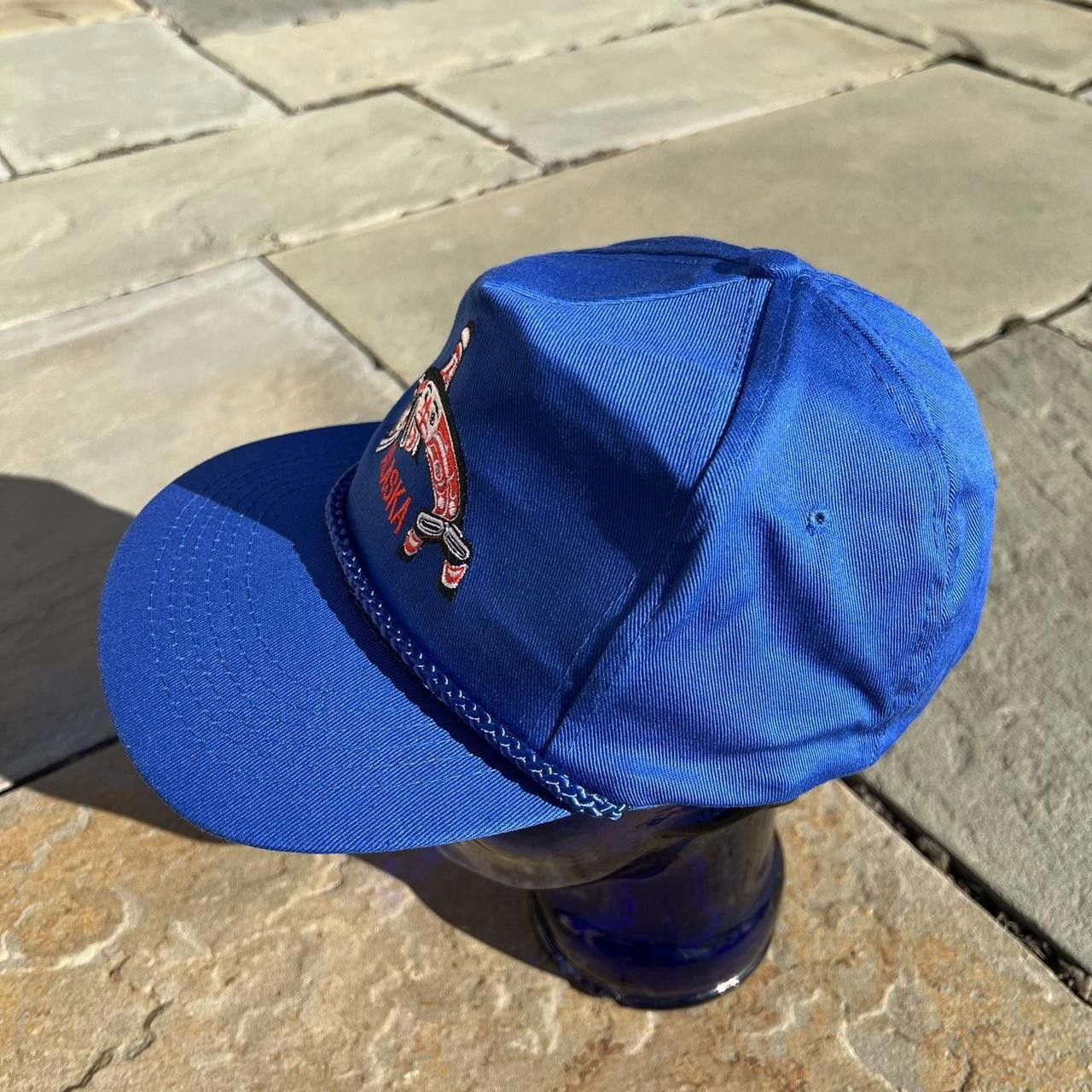 Vintage Neo-Vintage 90s Blue Alaska Whale Rope Snap Back Dad Hat Size ONE SIZE - 4 Thumbnail