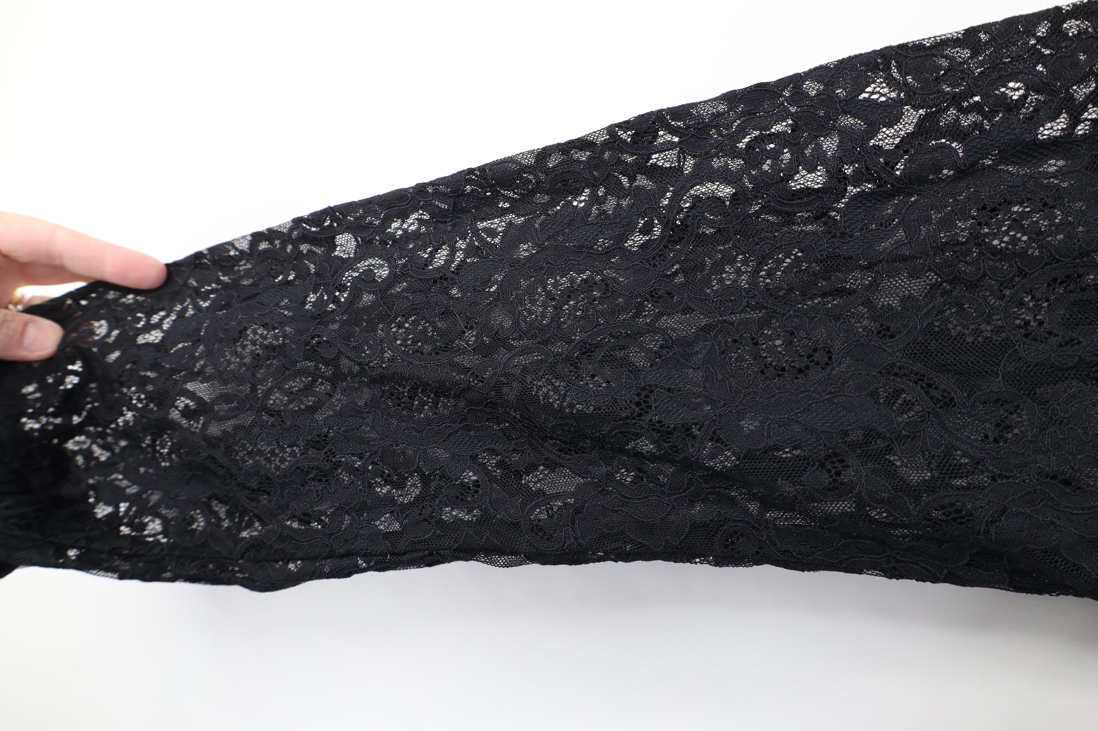 Victoria's Secret Vintage Y2K Victorias Secret Lace Flower Cropped Jacket Size L / US 10 / IT 46 - 5 Thumbnail