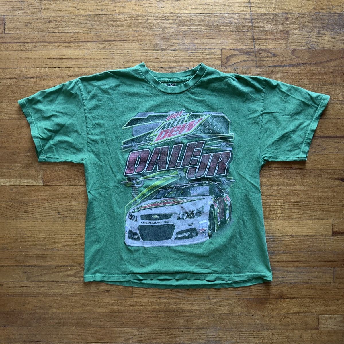 Vintage NASCAR Dale Jr Mountain Dew Racing Tee XL Size US XL / EU 56 / 4 - 1 Thumbnail