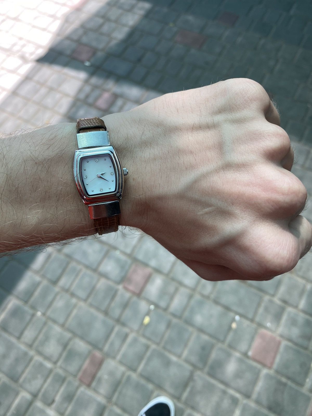 Japanese Brand Stylish Silver Watch - Leather Strap Elegance Size ONE SIZE - 10 Thumbnail