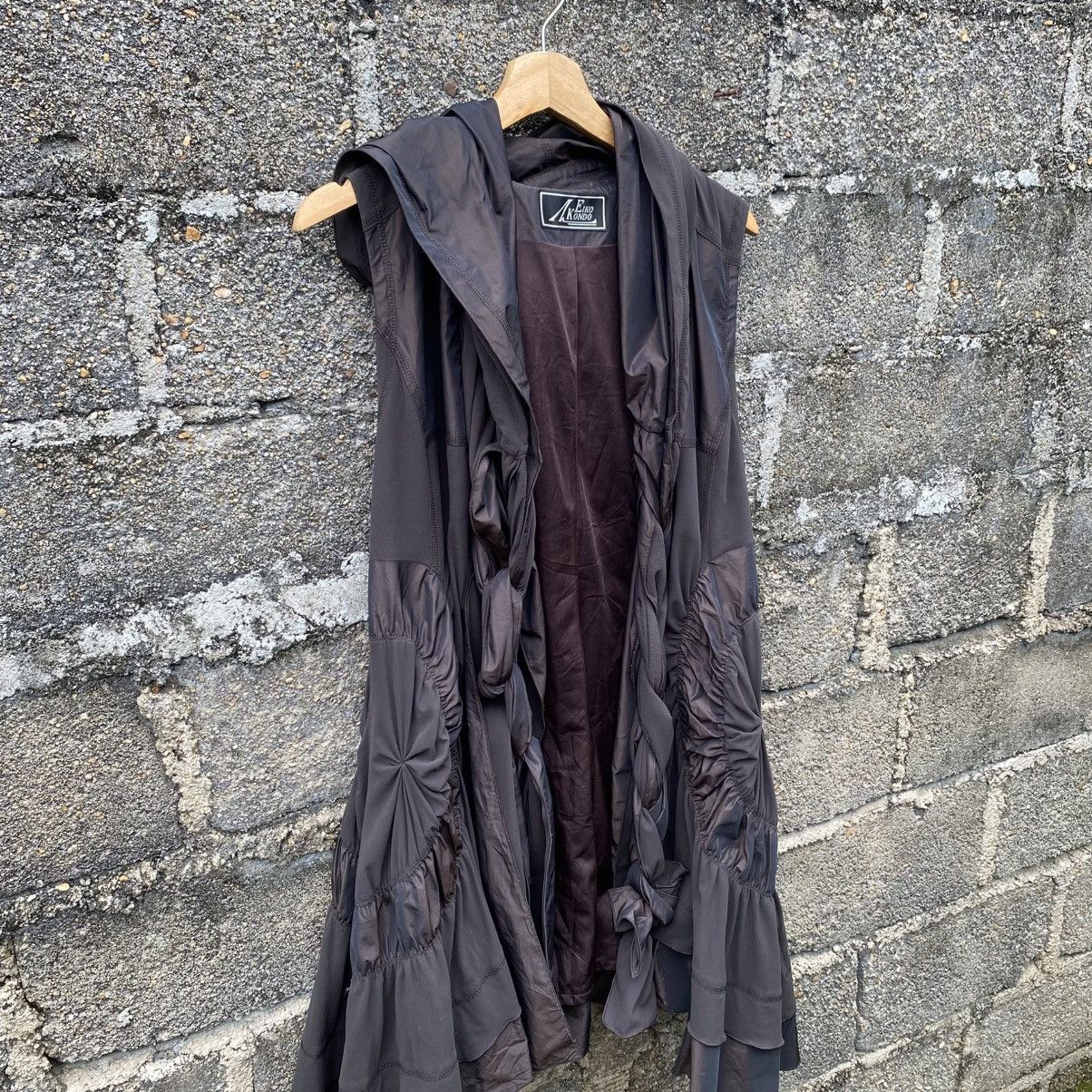 Japanese Brand Vintage Eiko Kondo Hoodie Cardigan Size 42 Brown Colour Size M / US 6-8 / IT 42-44 - 17 Thumbnail