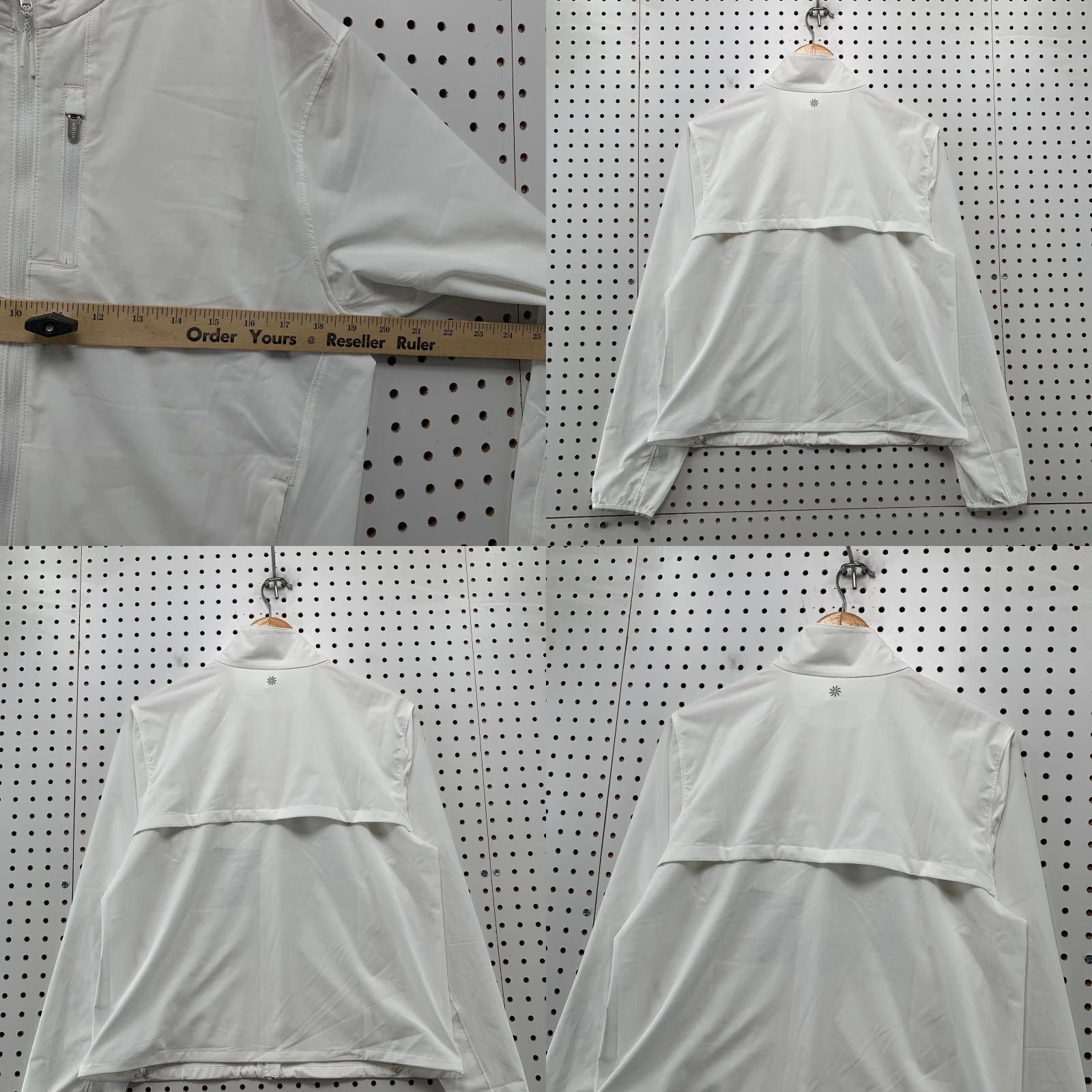 Athleta Athleta Windbreaker Jacket Womens Small White Lightweight Workout Run Size S / US 4 / IT 40 - 8 Thumbnail