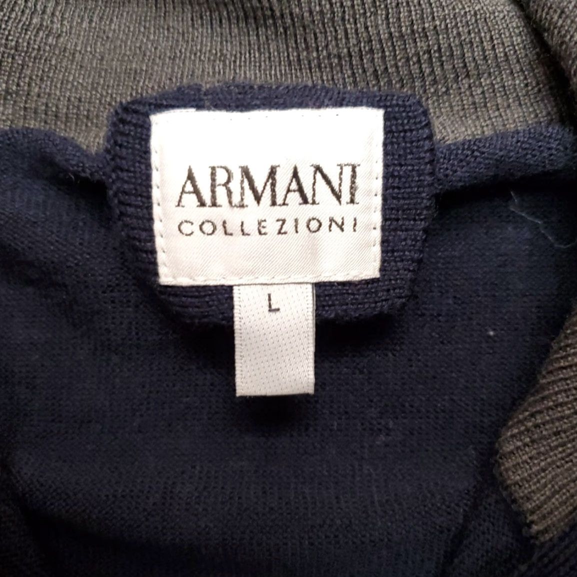 Armani VINTAGE Armani Collezioni Sweater Men L Black Wool Full Zip Knit Made in Romania Classic Size US L / EU 52-54 / 3 - 5 Thumbnail
