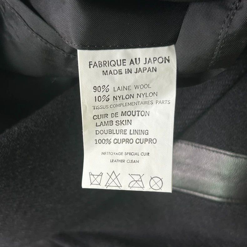 Yohji Yamamoto Yohji Yamamoto Yohji Yamamoto Black Suit with Leather Deta Size US S / EU 44-46 / 1 - 6 Thumbnail