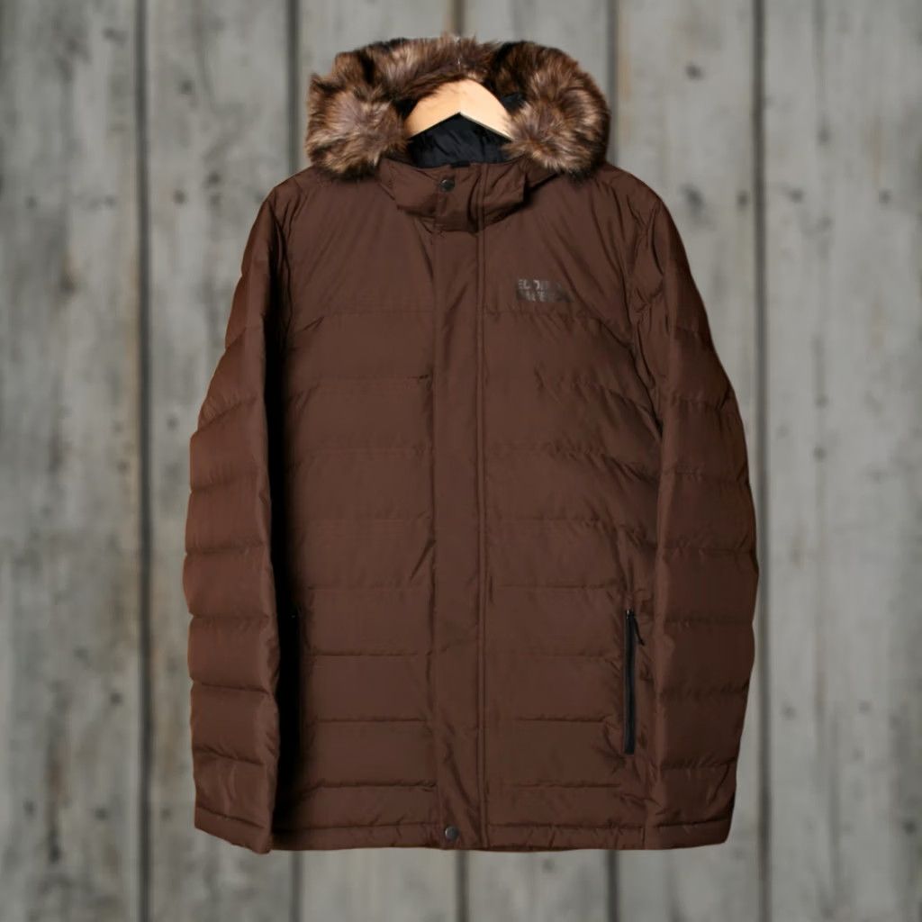 Eddie Bauer VINTAGE Eddie Bauer Boundary Pass Brown 650 Down Puffer Hooded Parka Men's LT Size Brown Down Parka with Detachable Fur Hood Trim Mens Size US L / EU 52-54 / 3 - 1 Thumbnail