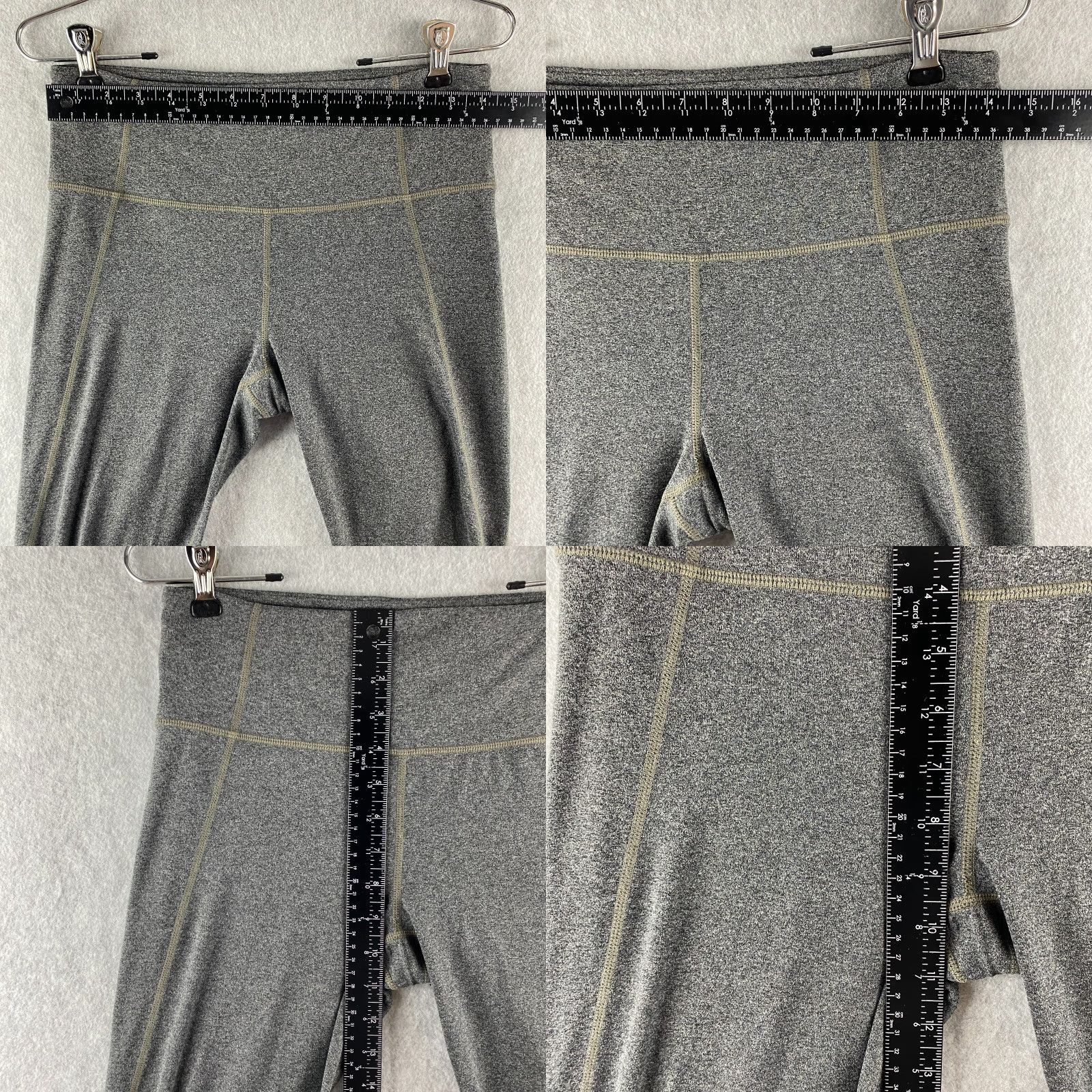 Athleta Athleta Leggings Capri M Gray Tight Stretch Athletic Performance Highrise Size 32" / US 10 / IT 46 - 8 Thumbnail