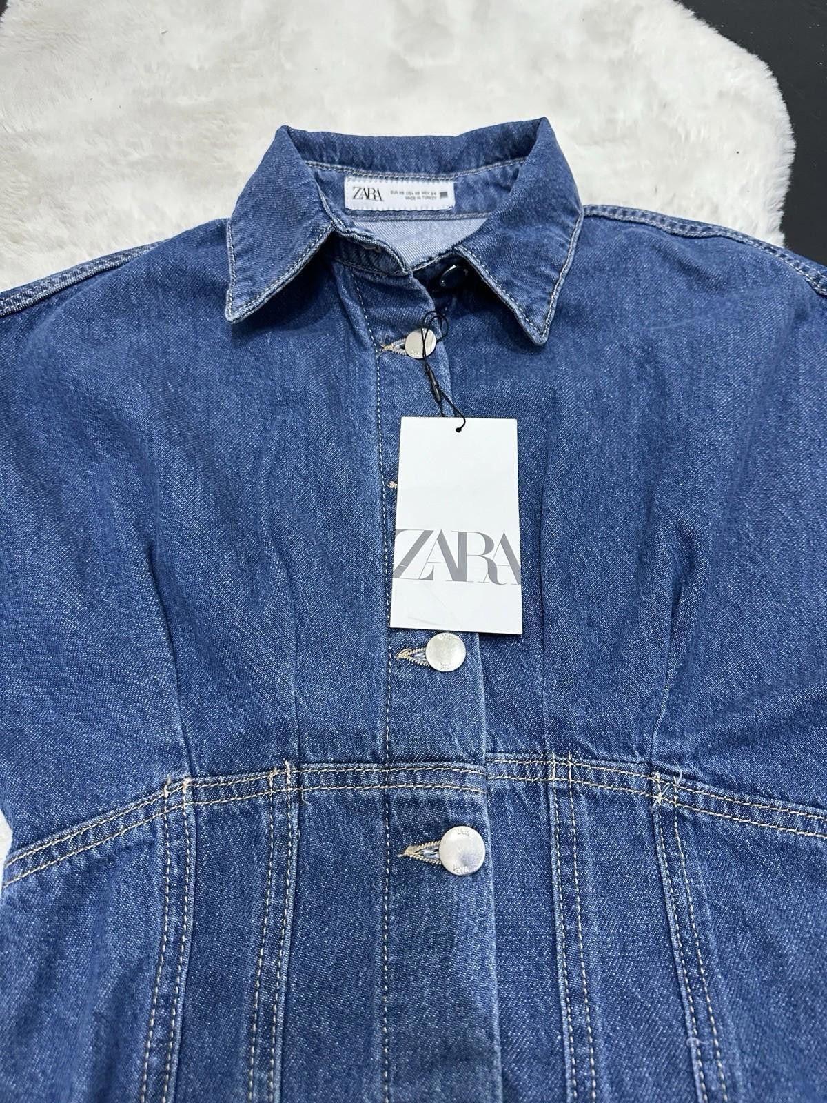 Zara ZARA Denim Dress BNWT Size XS / US 0-2 / IT 36-38 - 3 Thumbnail
