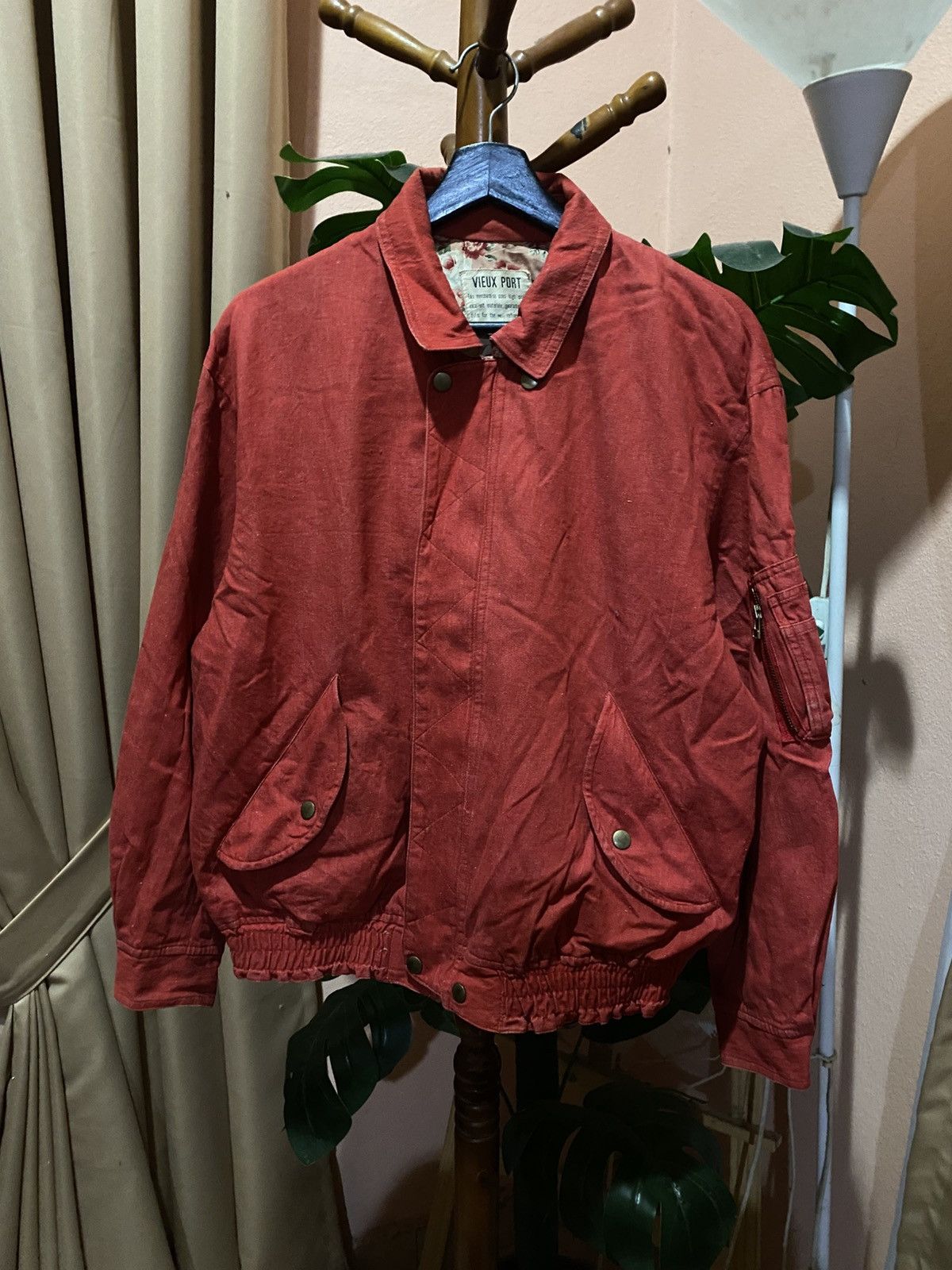Japanese Brand Vintage Vieux Port Reversible Floral Jacket Japan Made Size US L / EU 52-54 / 3 - 5 Thumbnail