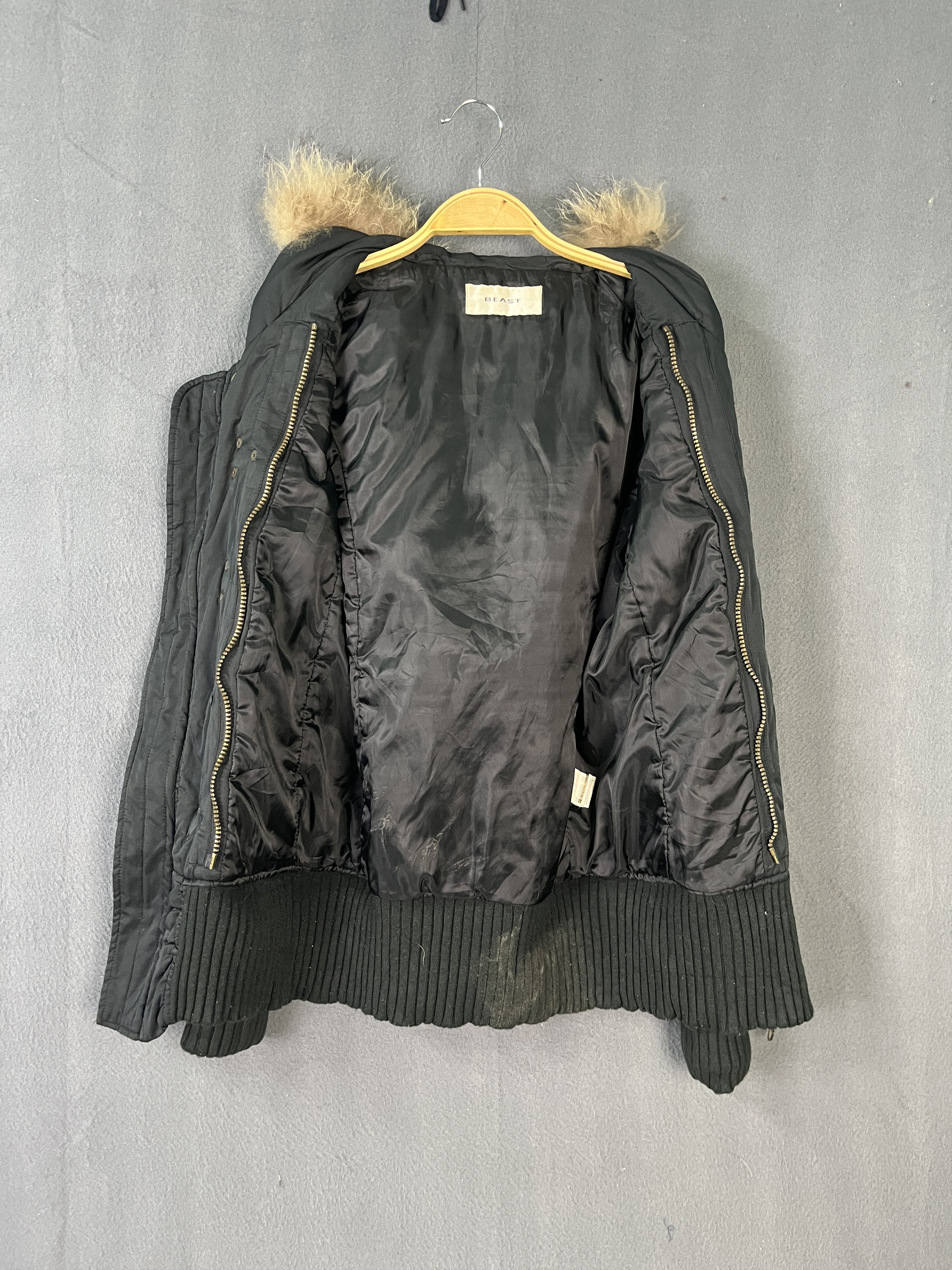 Japanese Brand Beast Racoon Fur Hooded Seditionaries Jacket Size S / US 4 / IT 40 - 12 Thumbnail