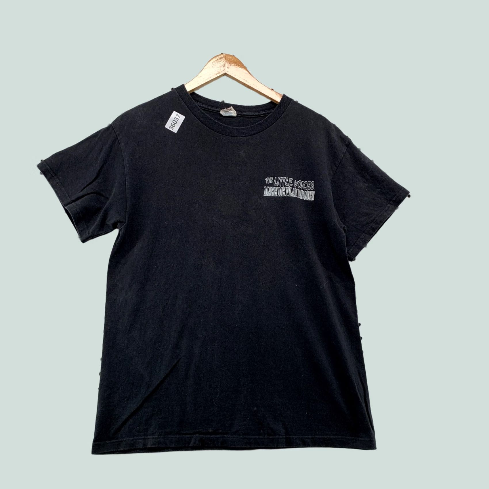 Delta VINTAGE Y2K Drum Kit Shirt Mens Small Black Little Voices Make Me Play Drums Size US S / EU 44-46 / 1 - 1 Thumbnail