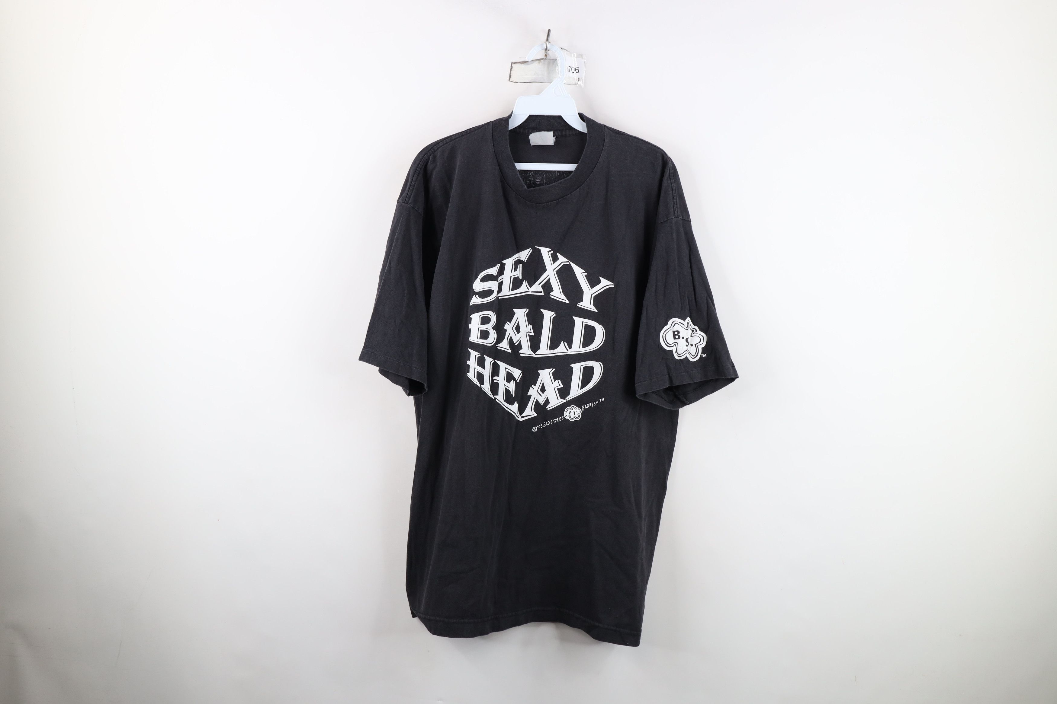 Vintage Vintage 90s Streetwear Sexy Bald Head Bad Styles T-Shirt USA Size US XL / EU 56 / 4 - 1 Thumbnail