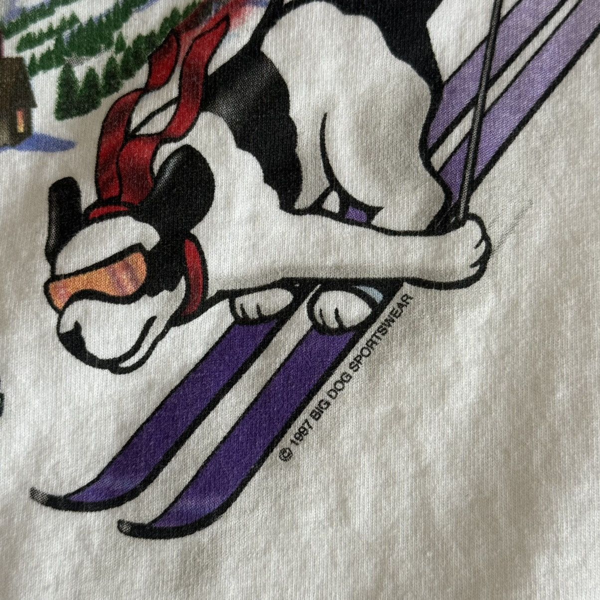Big Dogs Vintage Big Dogs Ski Graphic T Shirt XL Single Stitch Style Size US XL / EU 56 / 4 - 13 Thumbnail