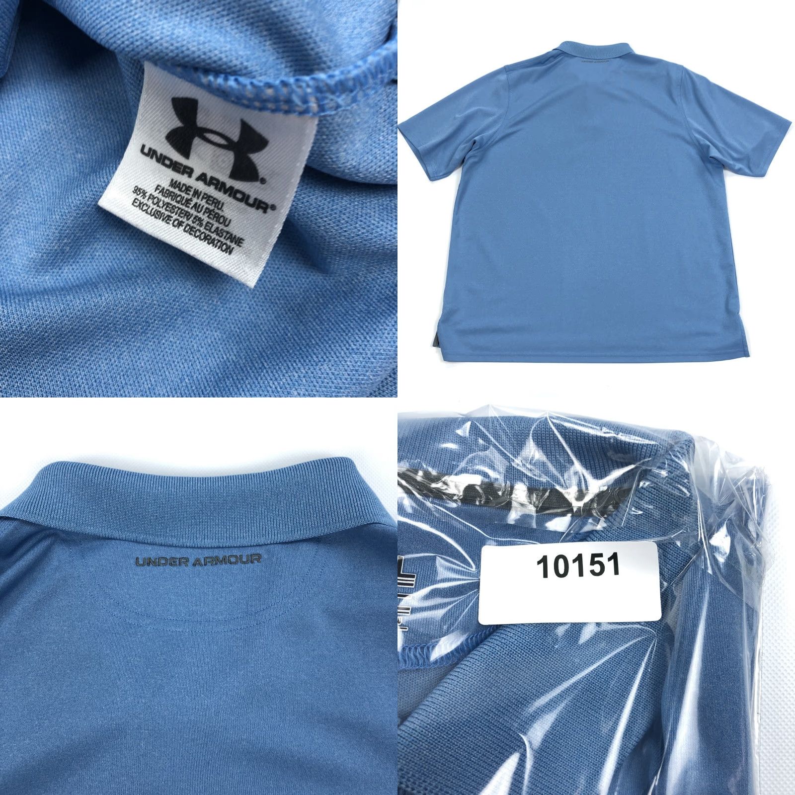 Under Armour Under Armour Men's 2XL Loose Fit HeatGear Polo Shirt Blue Short Sleeve Golf Gym Training Casual Performance Fabric Moisture Wicking Size US XXL / EU 58 / 5 - 8 Thumbnail