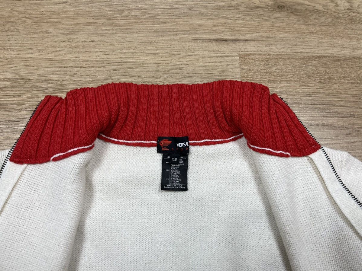 Versace Vintage Versace Sport Full Zip Knit Sweater Wool Logo XS Size US XS / EU 42 / 0 - 14 Thumbnail